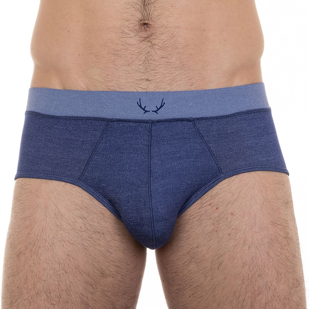 Slip homme bleu indigo en Tencel - BLUEBUCK