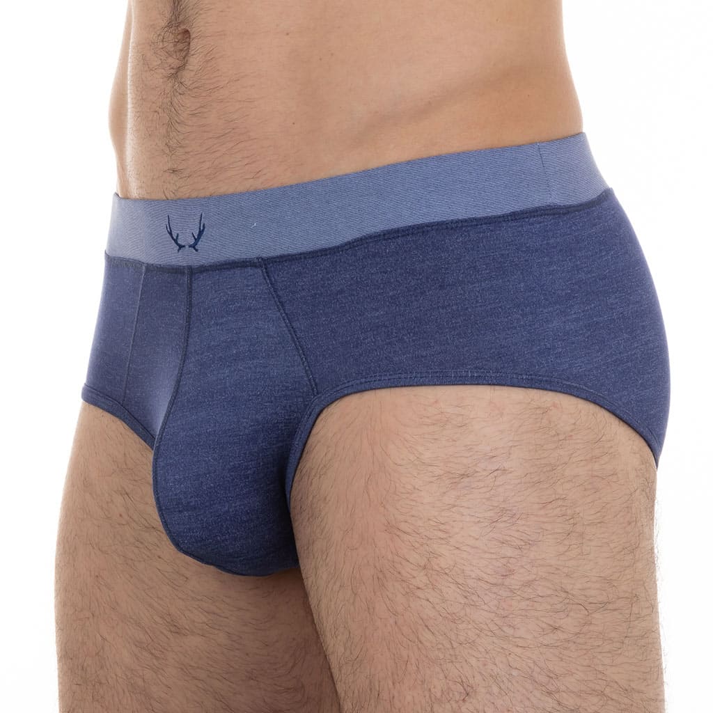 Slip homme bleu indigo en Tencel - BLUEBUCK