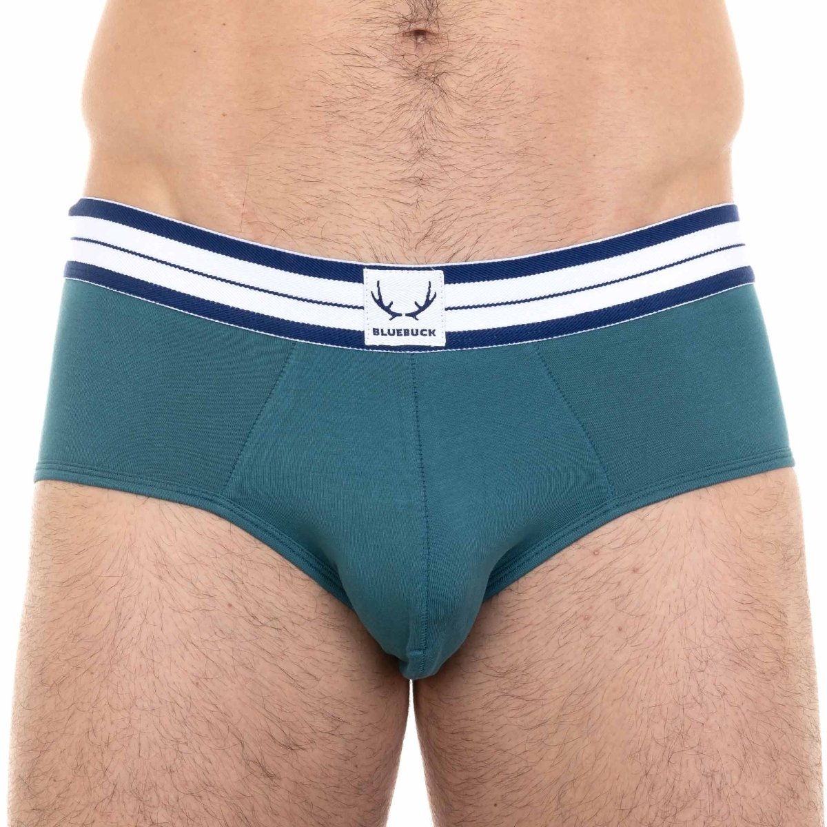 Slip homme vert océan en coton bio - BLUEBUCK