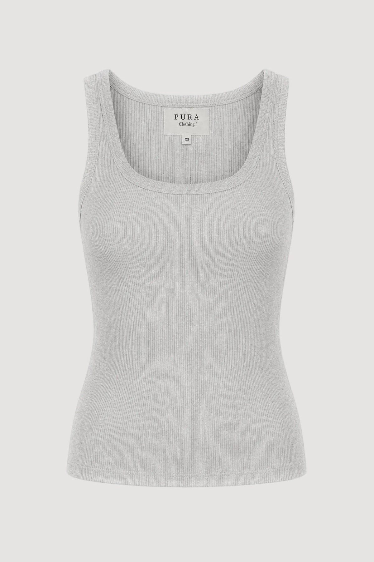 Graues Top aus 100% Bio-Baumwolle von Pura Clothing