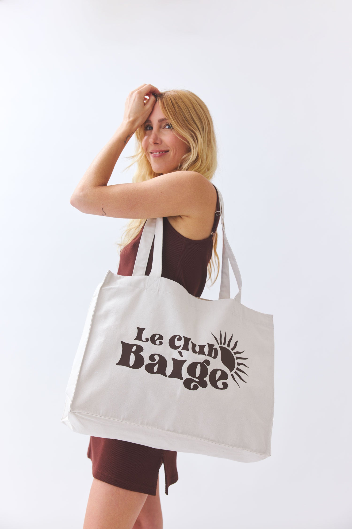 Shopper Le Club Baìge - natural made from organic cotton by BAIGE THE LABEL