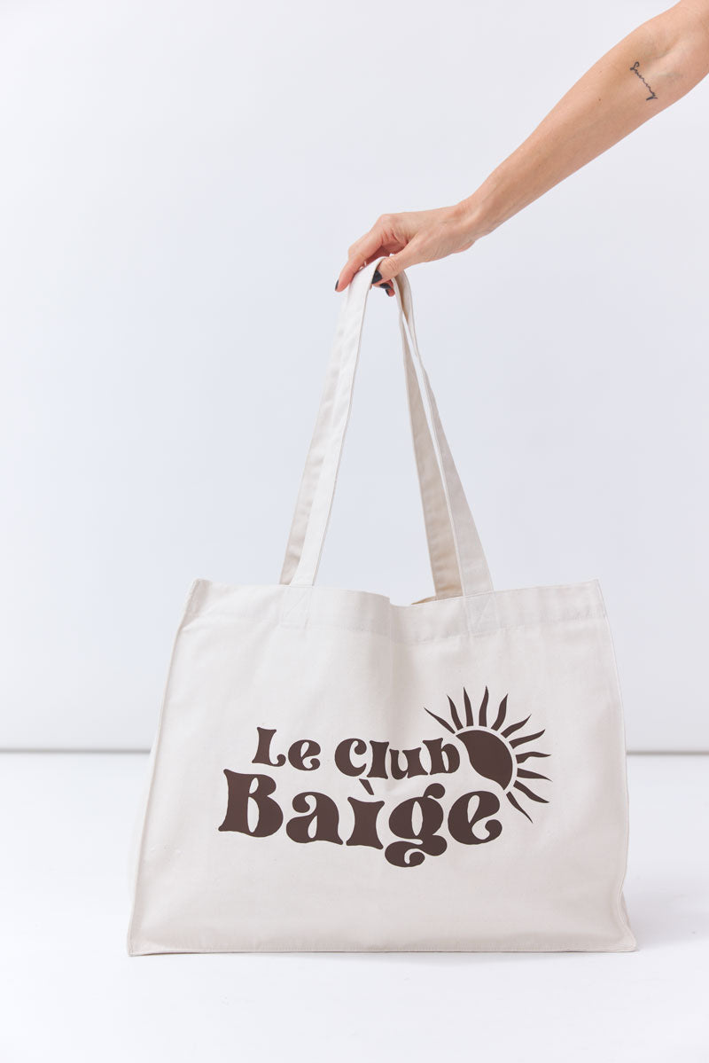 Shopper Le Club Baìge - natural aus Bio Baumwolle von BAIGE THE LABEL