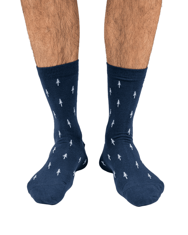 TreeSocks Standard Allover - Navy - SOCKS - NIKIN