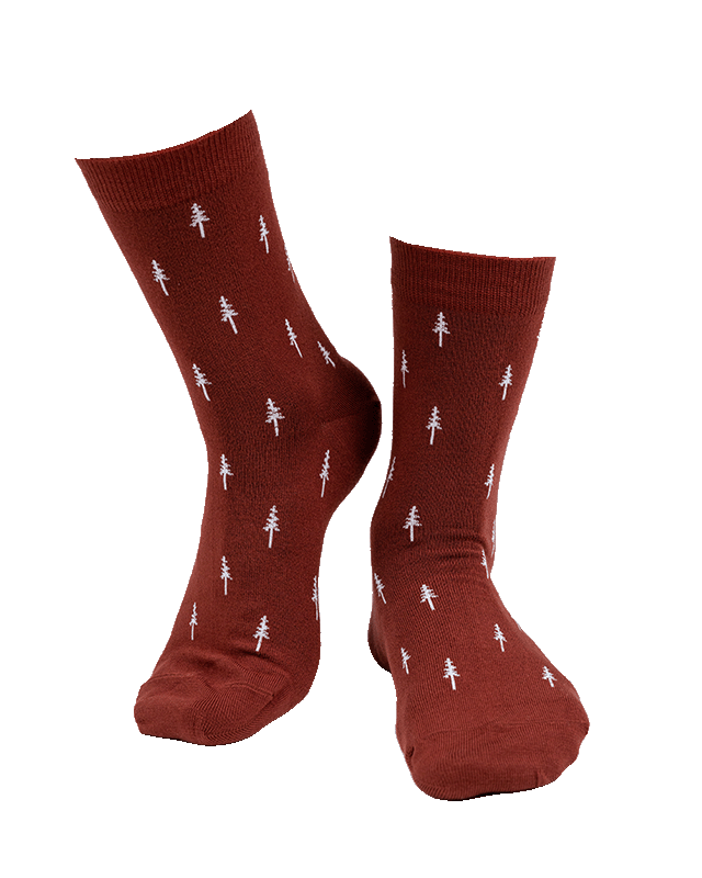 TreeSocks Standard Allover - Bordeaux - SOCKS - NIKIN