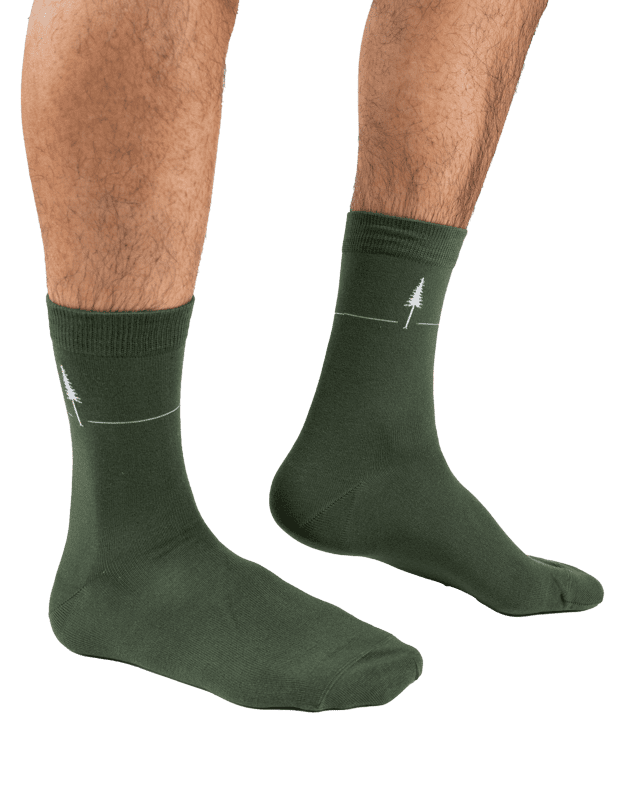 TreeSocks Standard Single - Green - SOCKS - NIKIN