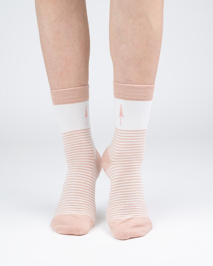 TreeSocks Standard Stripes - Rose - SOCKS - NIKIN