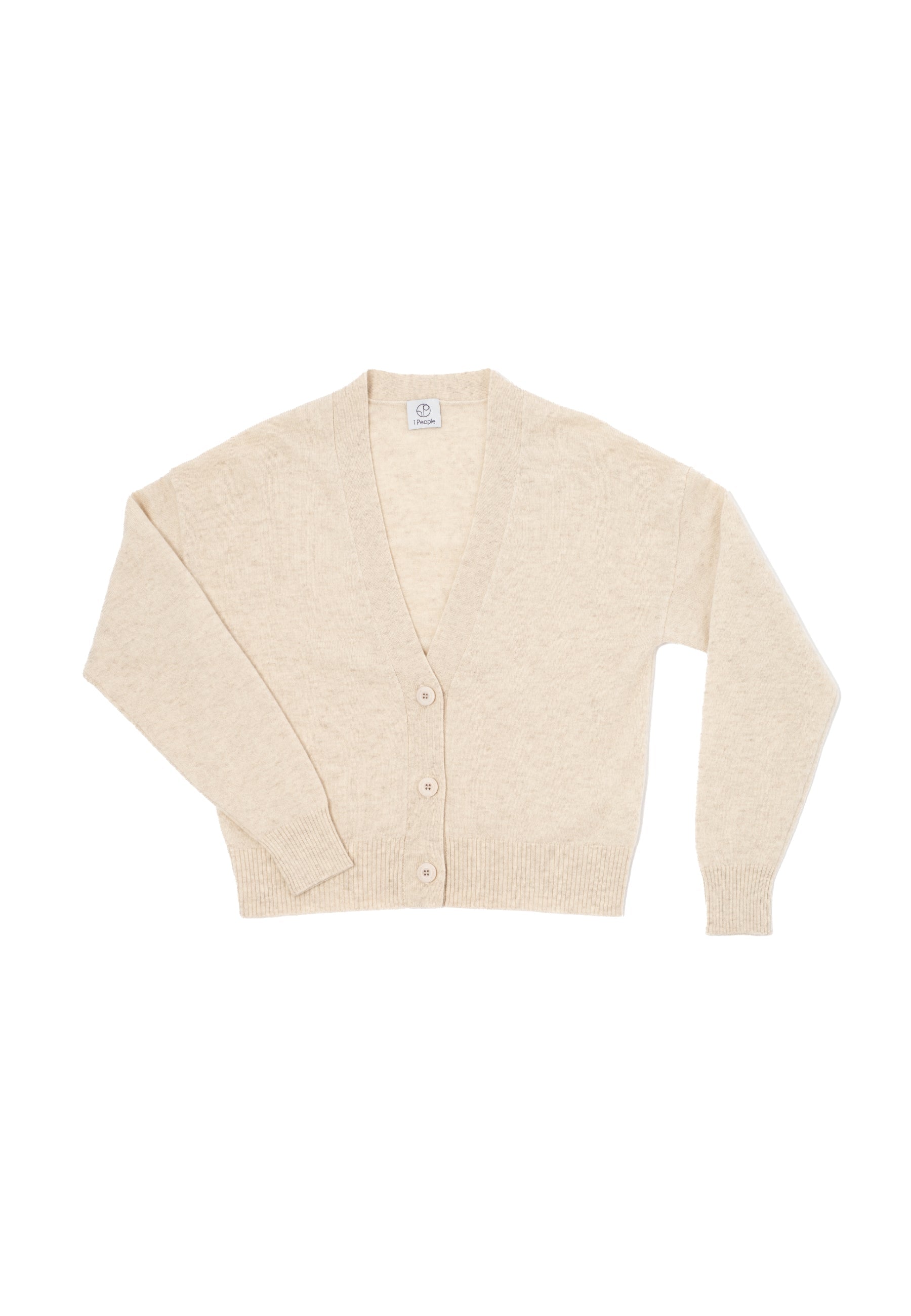Beiger Cardigan Ulaanbaatar aus 100% Cashmere von 1 People
