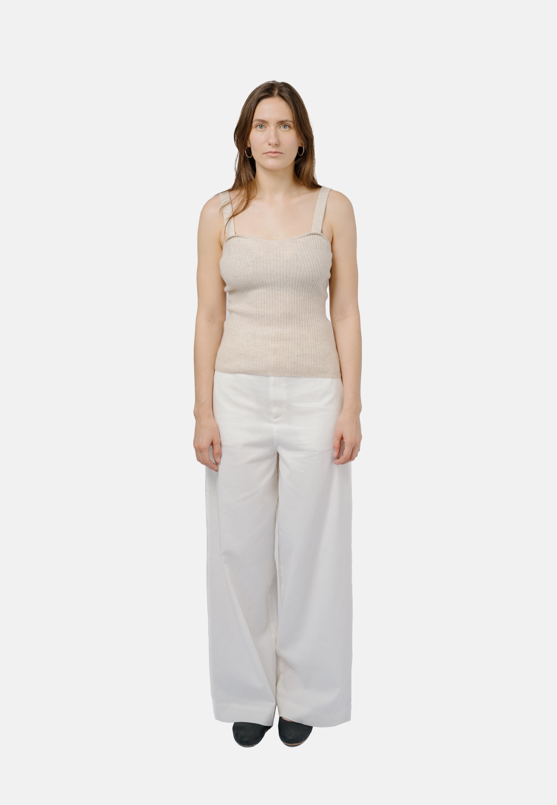 Beige top Ulaanbaatar made of 100% cashmere by 1 People