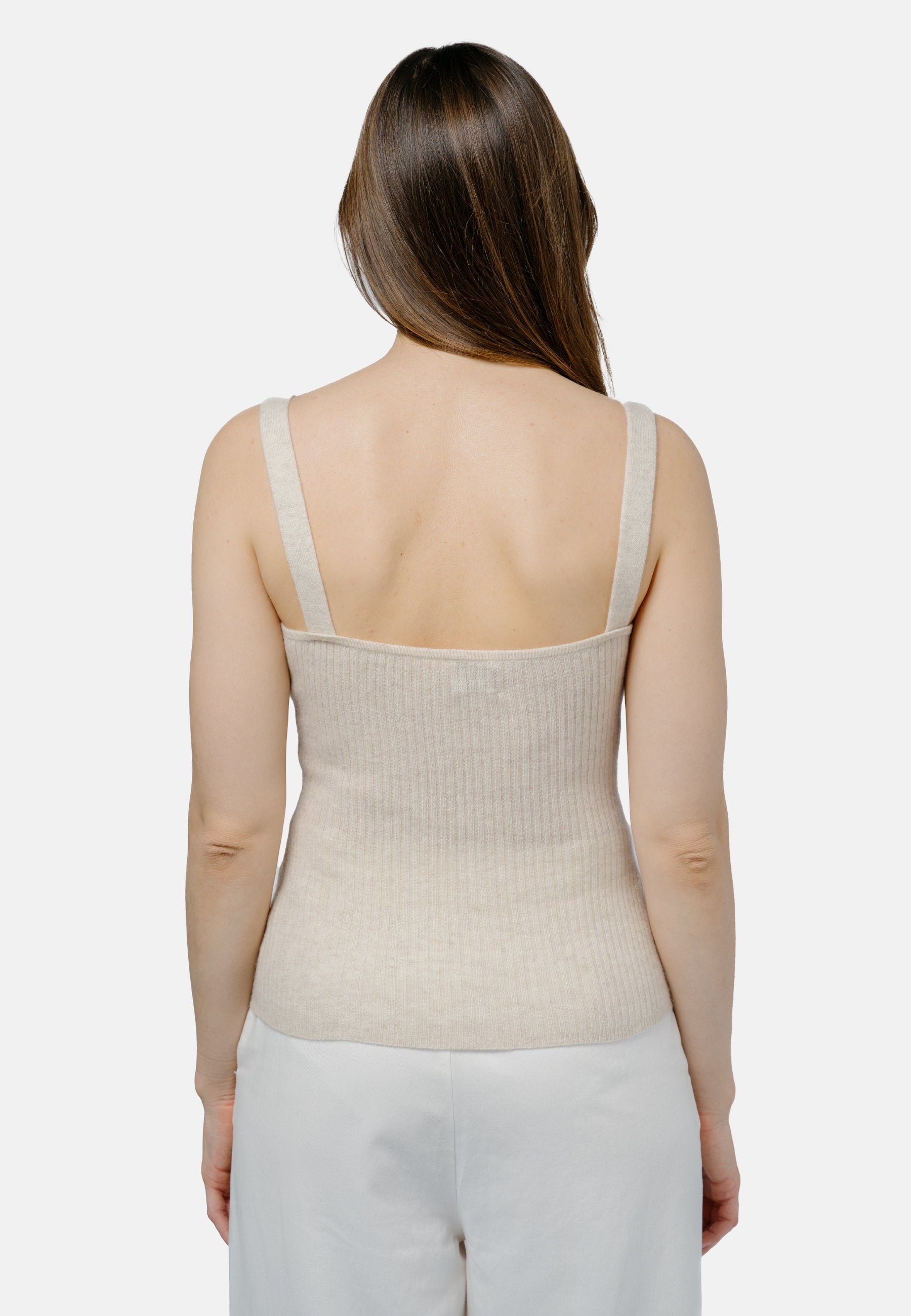 Beige top Ulaanbaatar made of 100% cashmere by 1 People