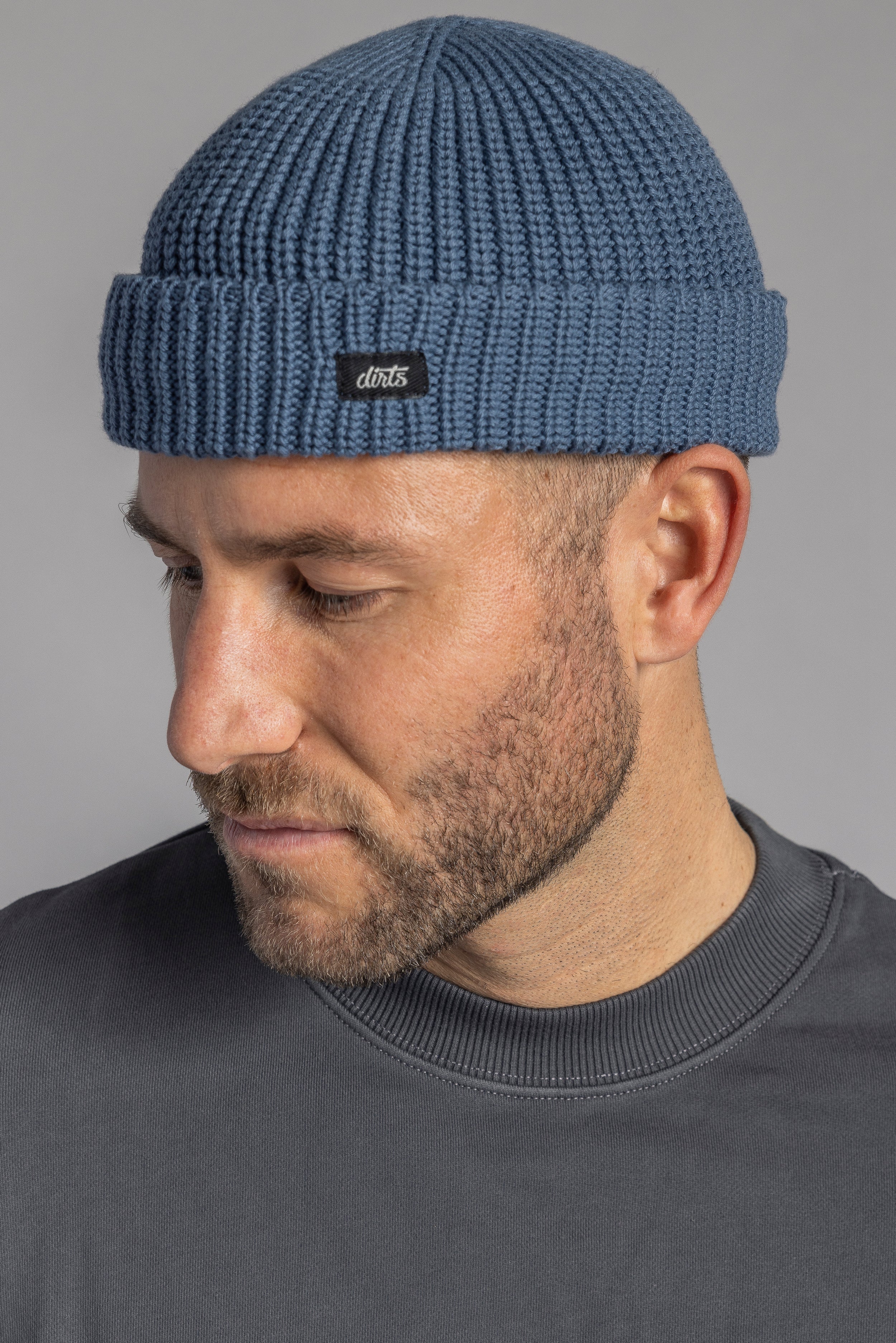 Blue Beanie Sailor made from 100% organic cotton from DIRTS