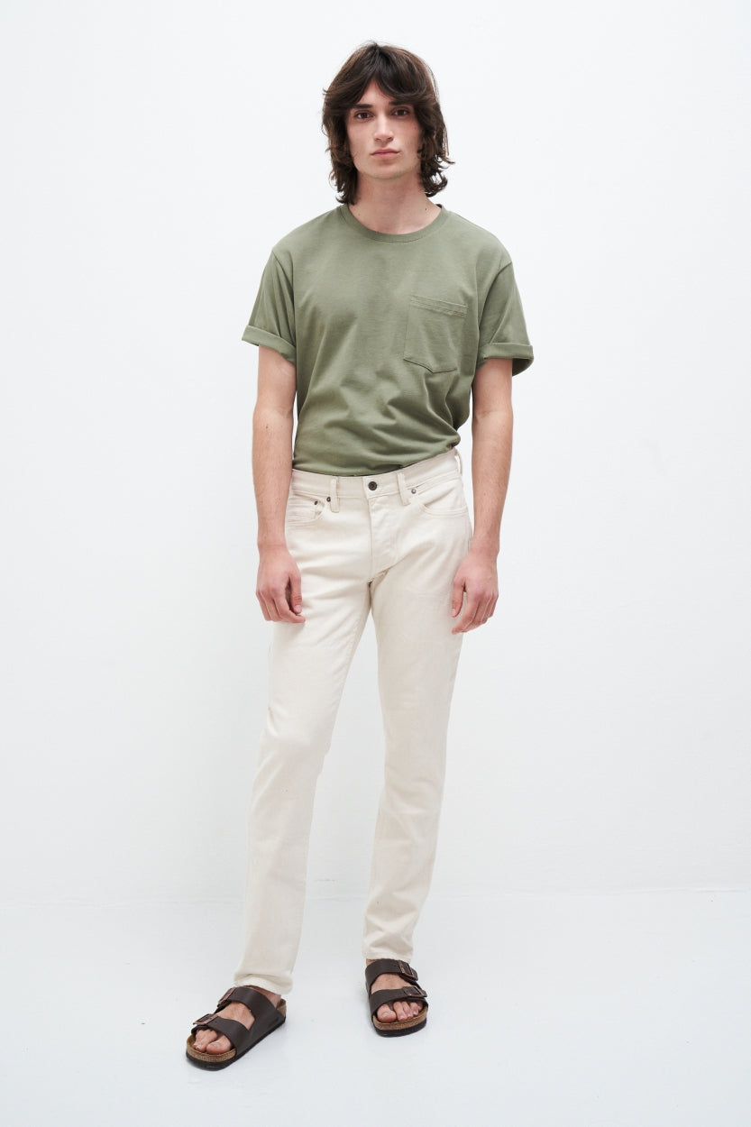 Jeans Jim Tapered in undyed made from organic cotton by Kuyichi