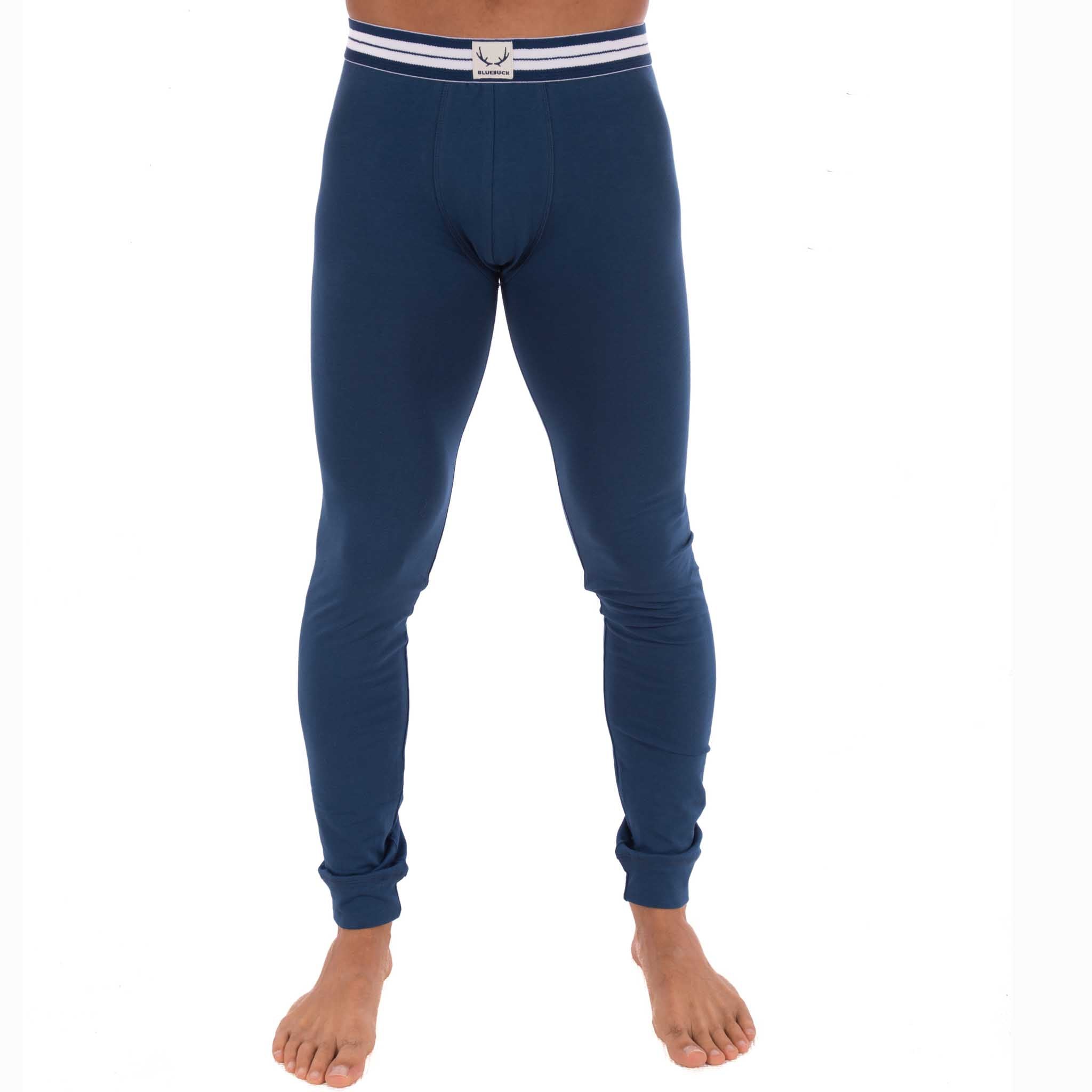 Navy blue organic cotton leggings from Bluebuck