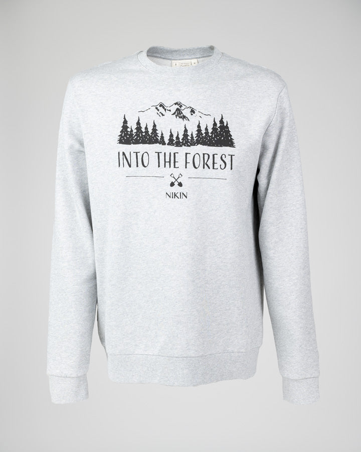 Grey Mel | Basic Into The Forest Unisex - Sweater - NIKIN