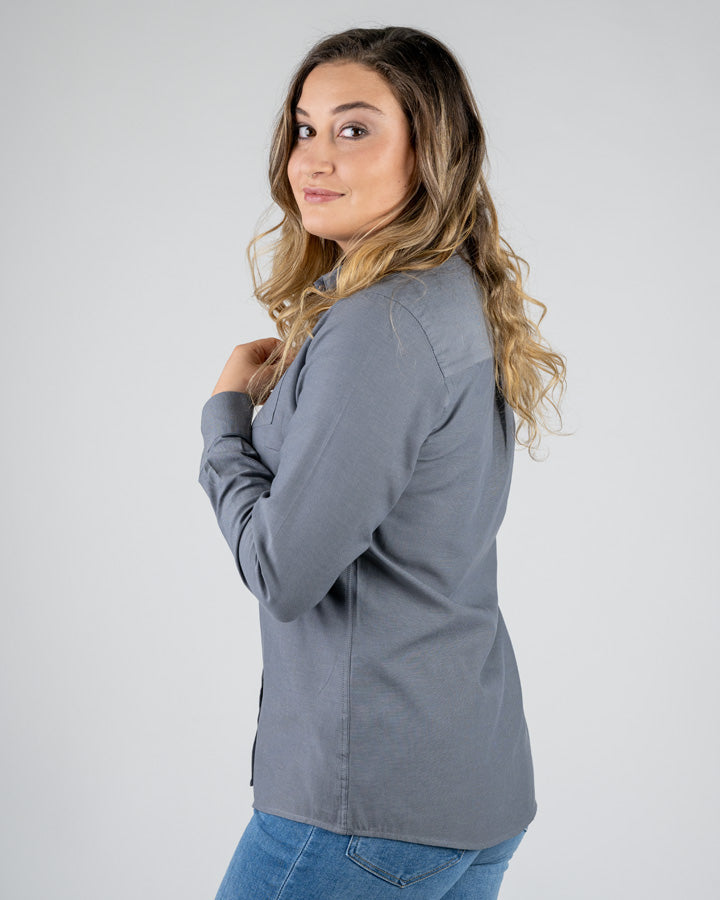 Grey | Basic Light Women - Shirt - NIKIN