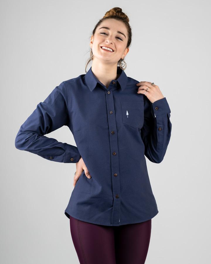 Navy | Basic Women - Shirt - NIKIN