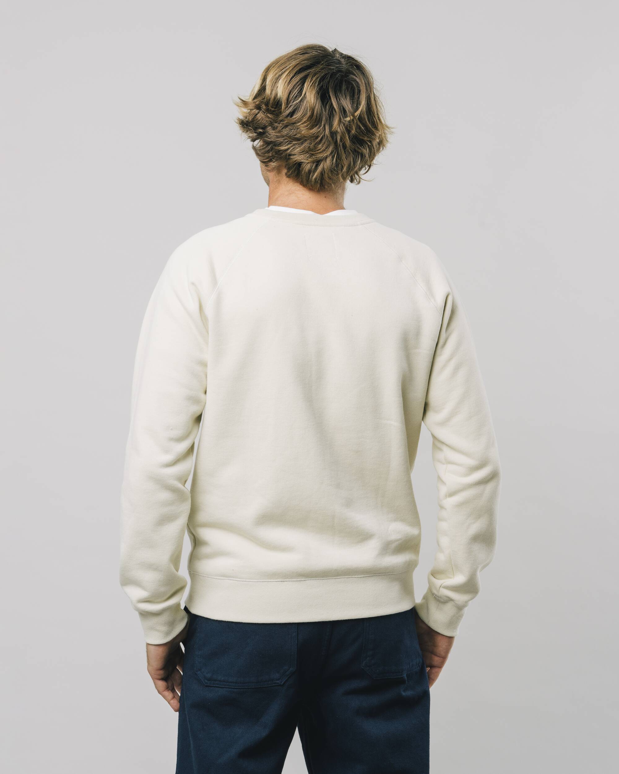 Sweatshirt "Good Taste" in weiss aus 100% Bio - Baumwolle von Brava Fabrics
