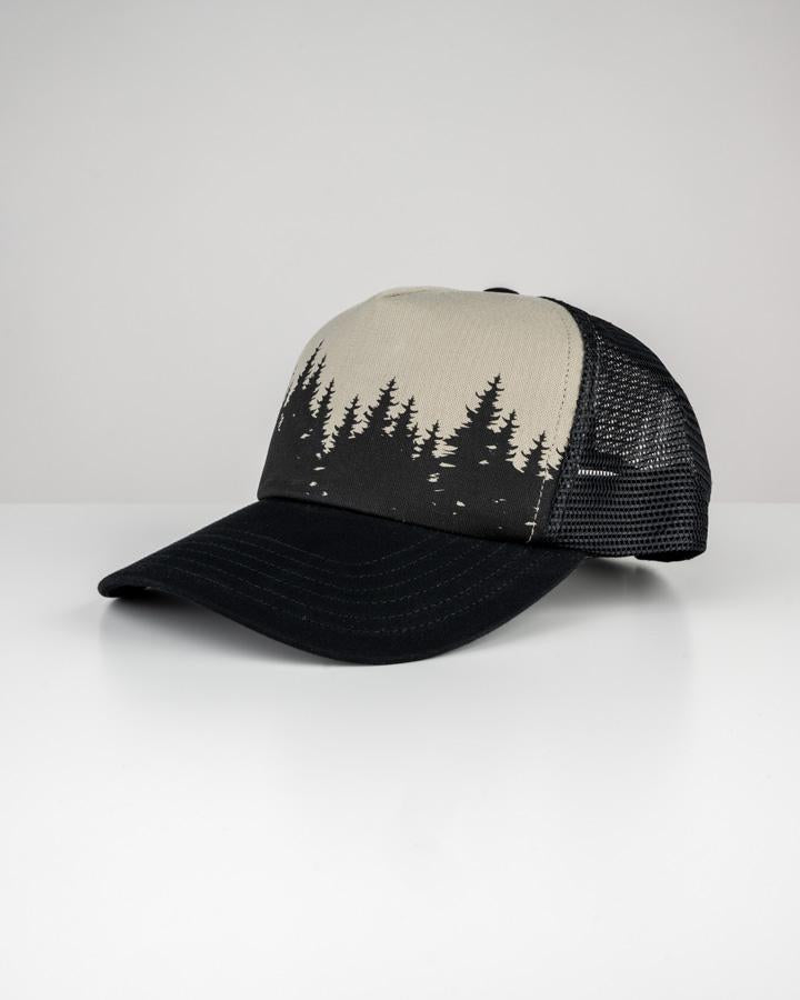 Black-Grey | TreeCap Baseball Trucker Forest - Cap - NIKIN