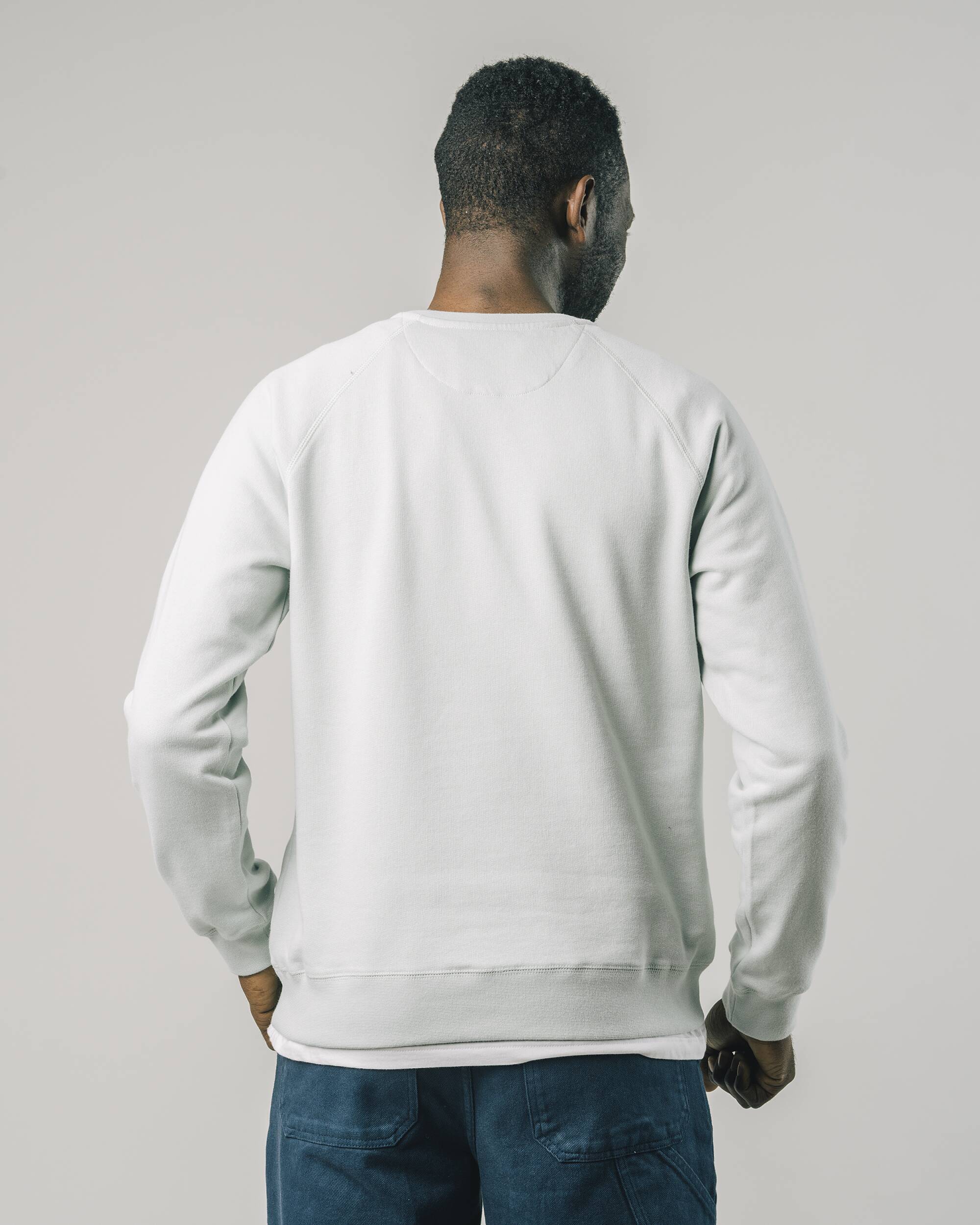 Sweat-shirt "Gobi" blanc en coton 100% biologique de Brava Fabrics