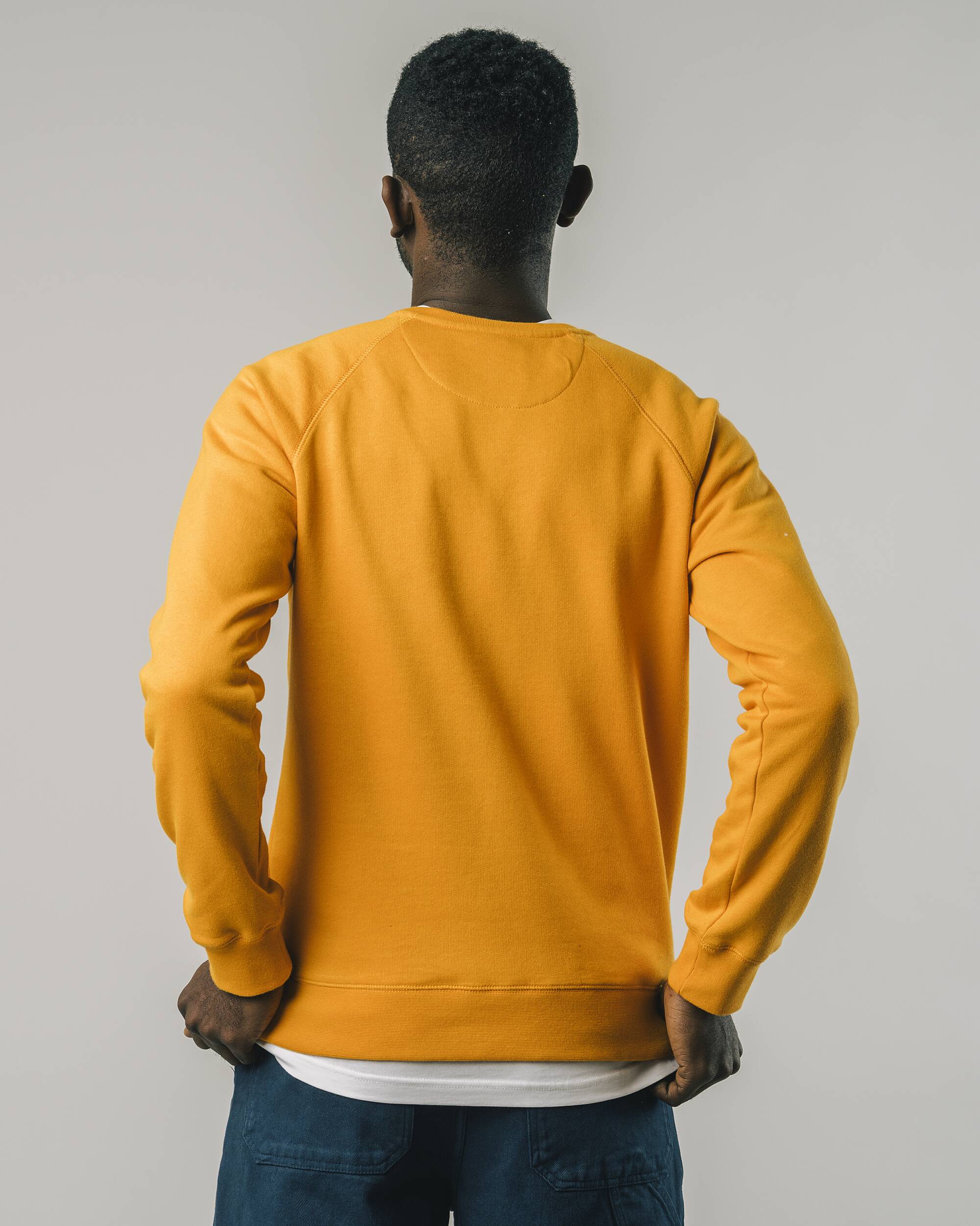 Sweatshirt "The Guardian Desert Sun" in yellow made from 100% organic cotton from Brava Fabrics
