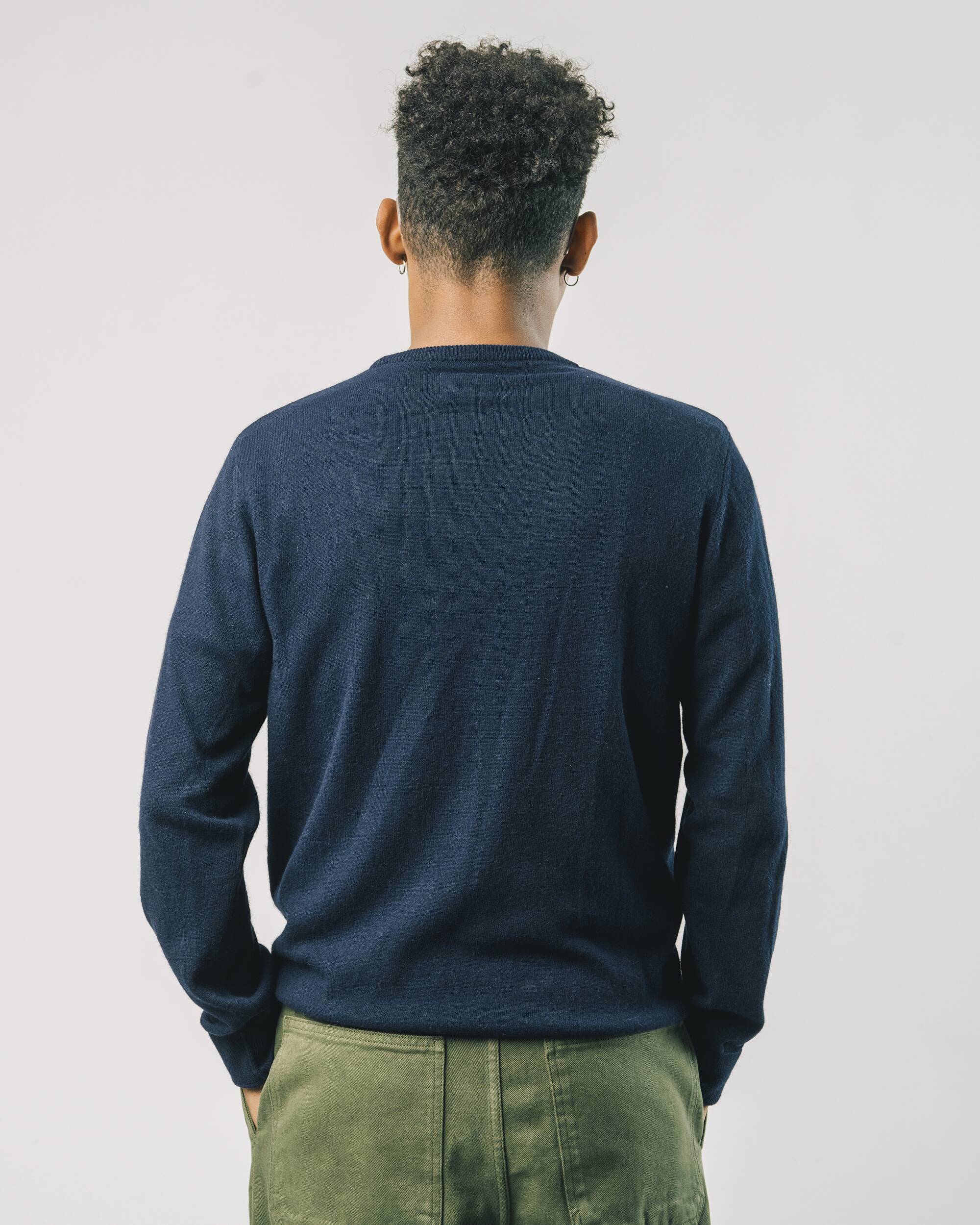 Sweatshirt "Twins" in navy - blau aus 100% recyceltem Material von Brava Fabrics