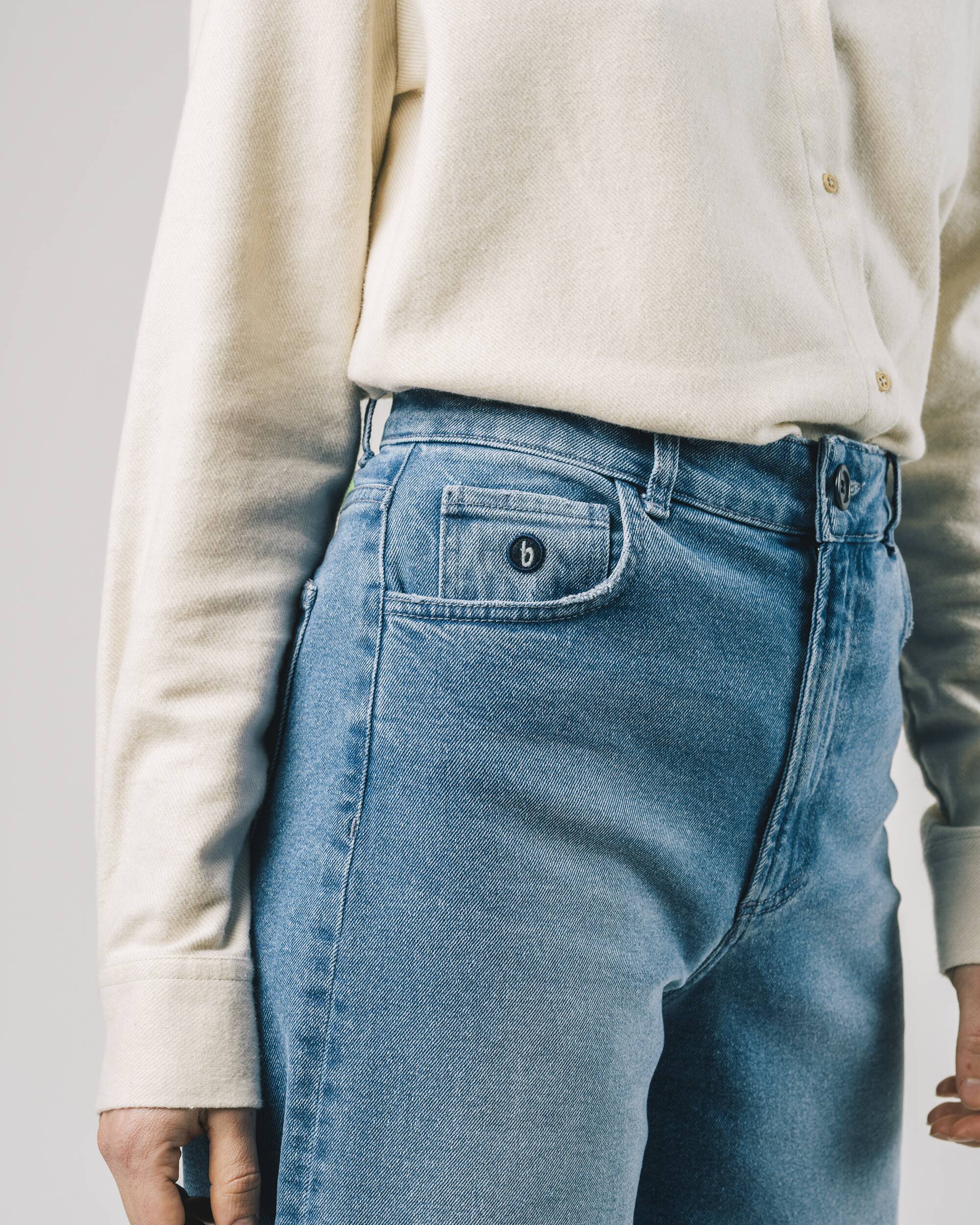 Blaue Jeans 5 Pocket aus Bio-Baumwolle von Brava Fabrics
