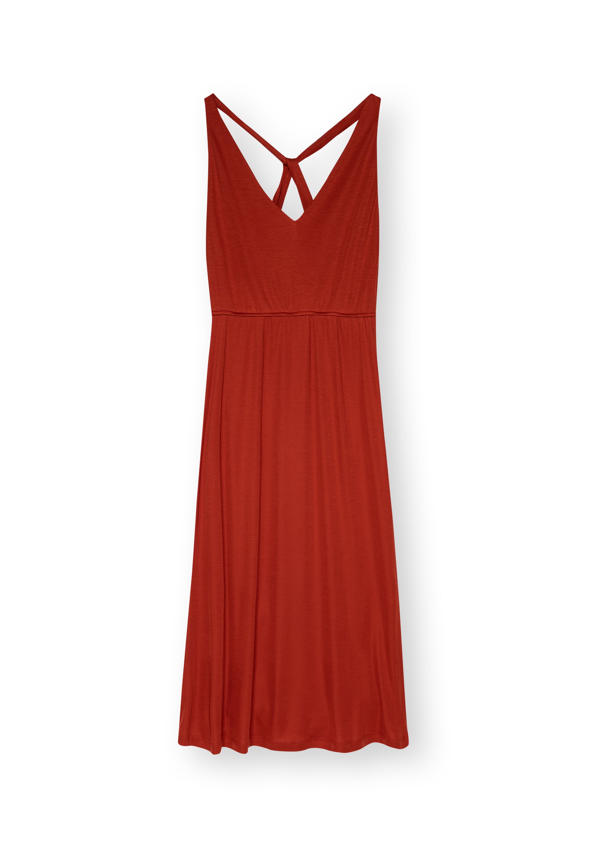 Maxi dress RITIANA in light red by LOVJOI made of TENCEL™ (ST)