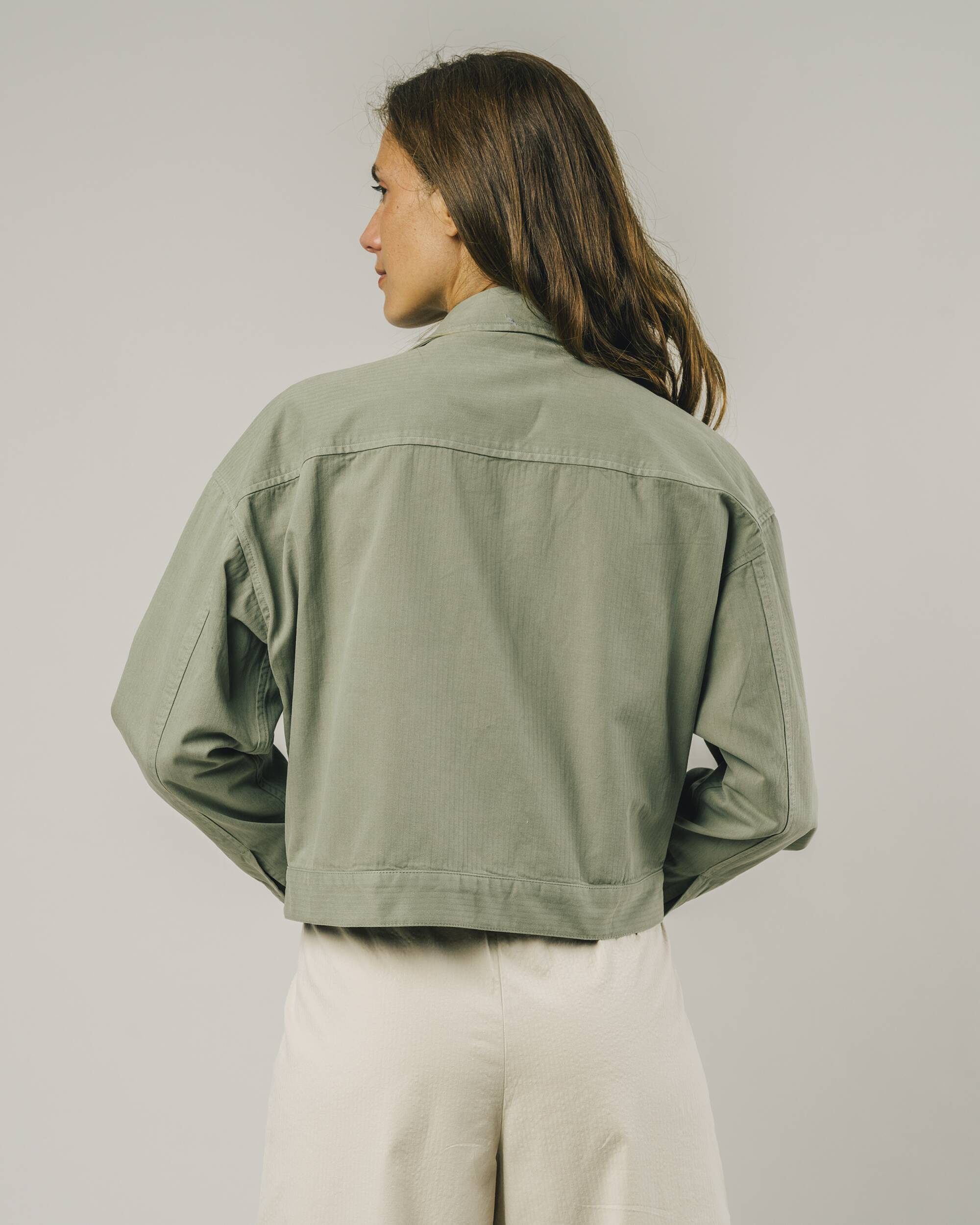 Veste oversize verte en coton 100% biologique de Brava Fabrics