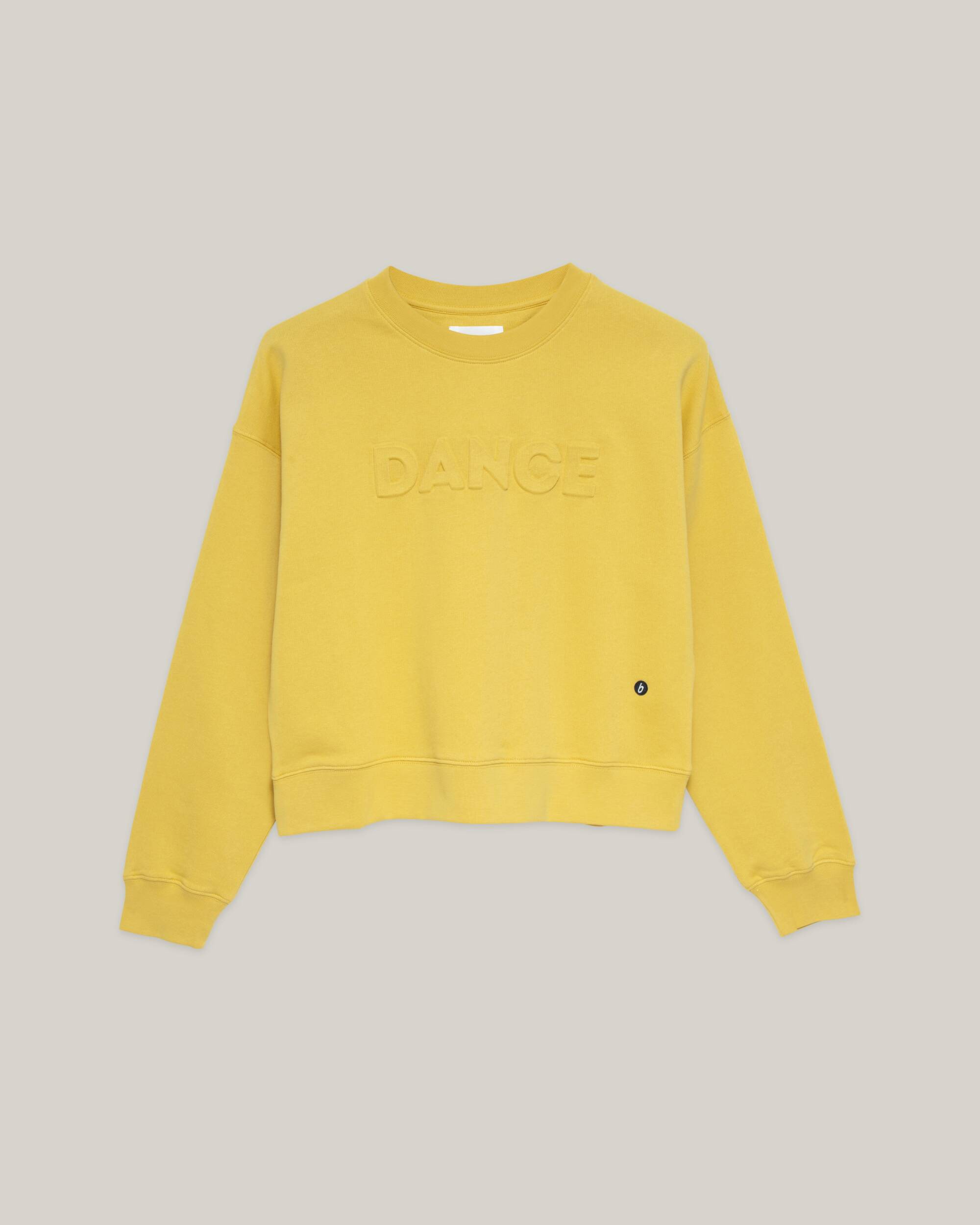 Yellow sweater Dance made of organic cotton from Brava Fabrics