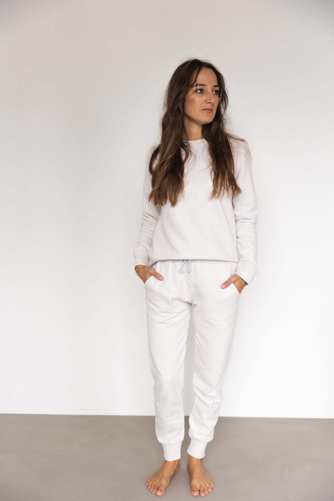 Pantalon blanc MONA en coton 100% biologique de PURA Clothing