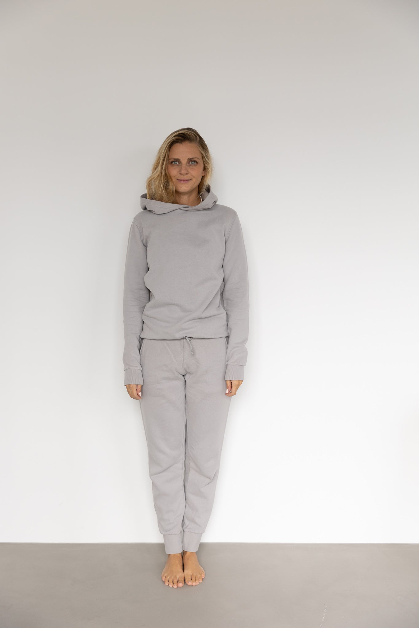 Gray hoodie PINA made from 100% organic cotton from PURA Clothing