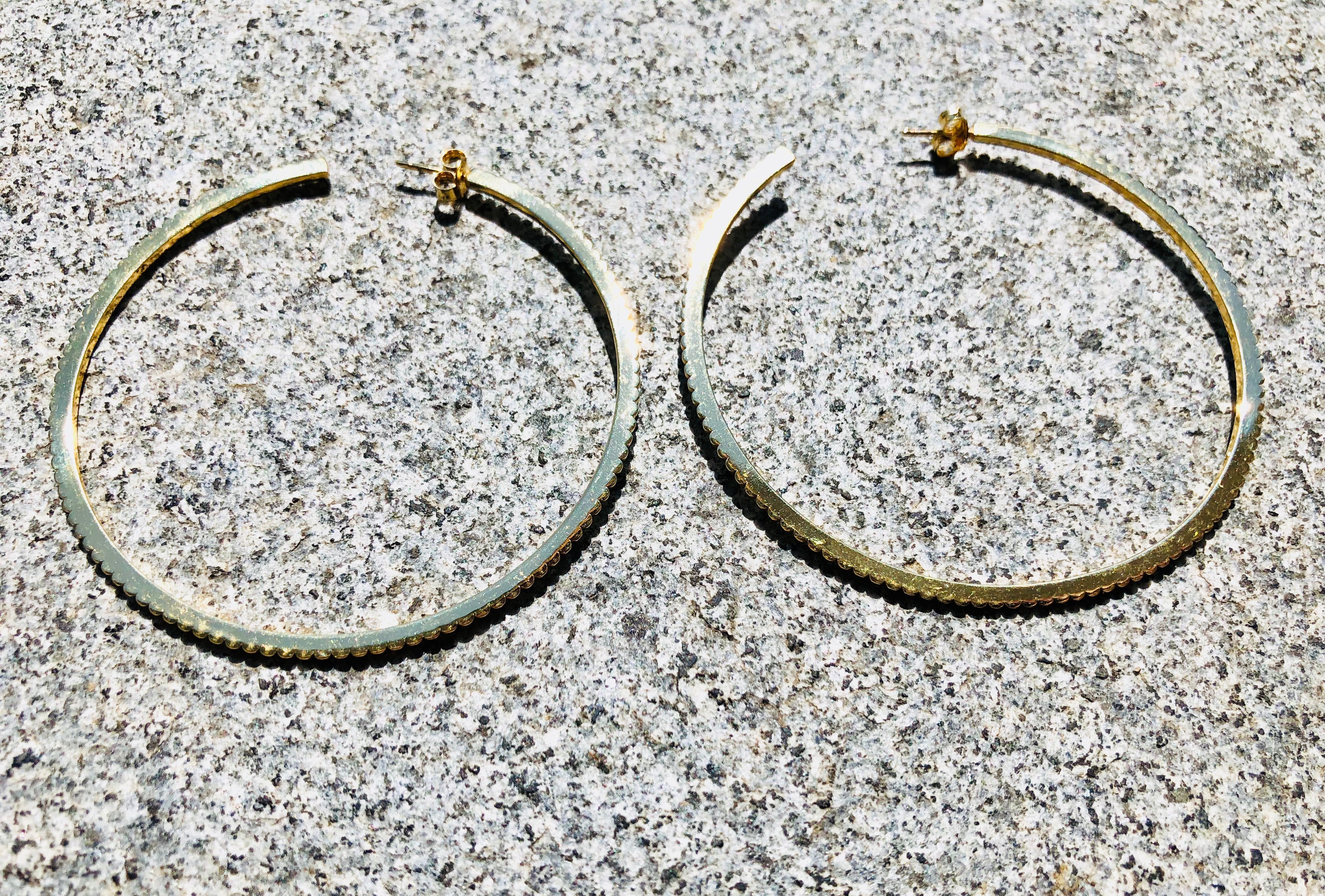 Large hoop earrings INGRANAGGI