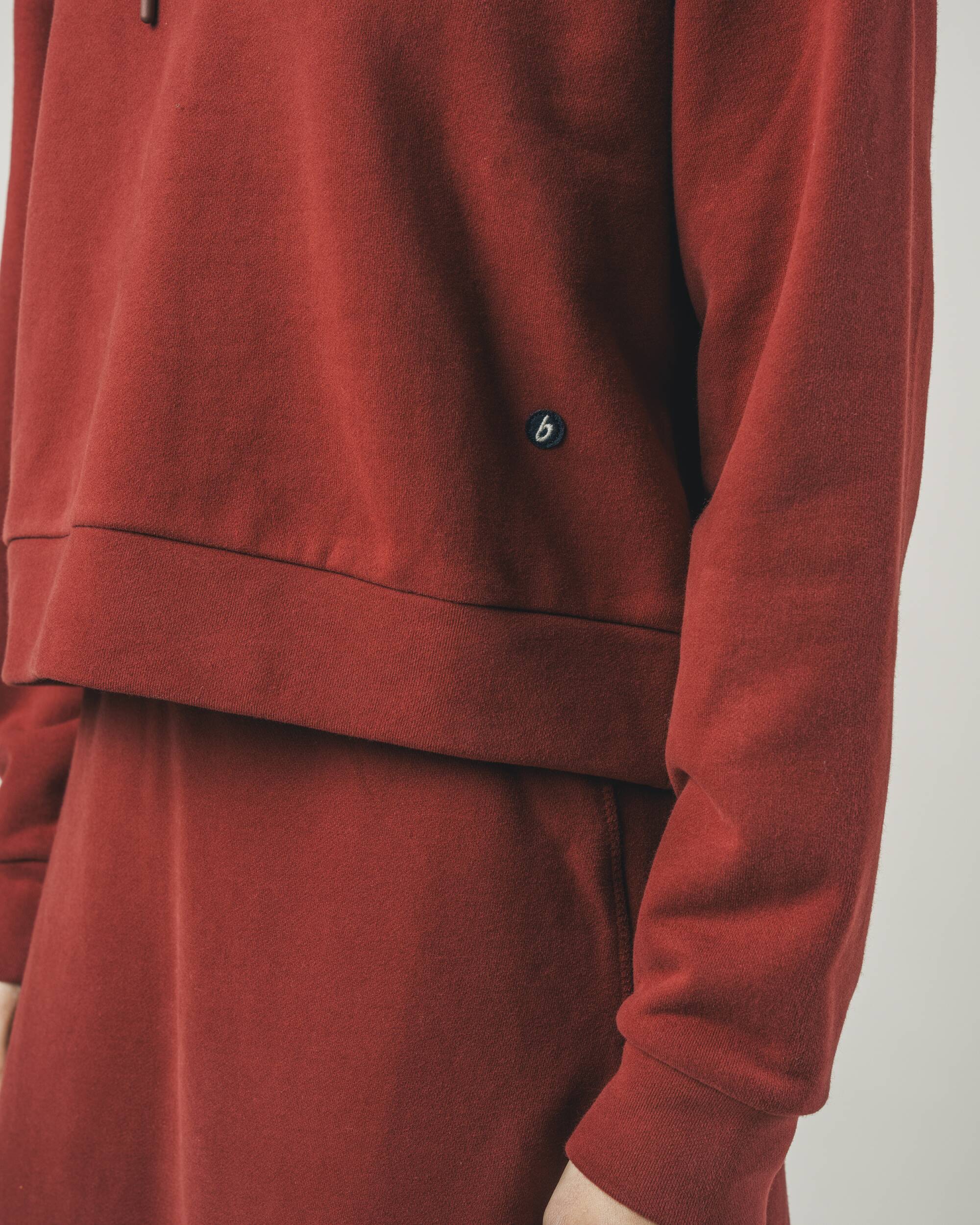 Roter Sweater Cropped aus Bio-Baumwolle von Brava Fabrics