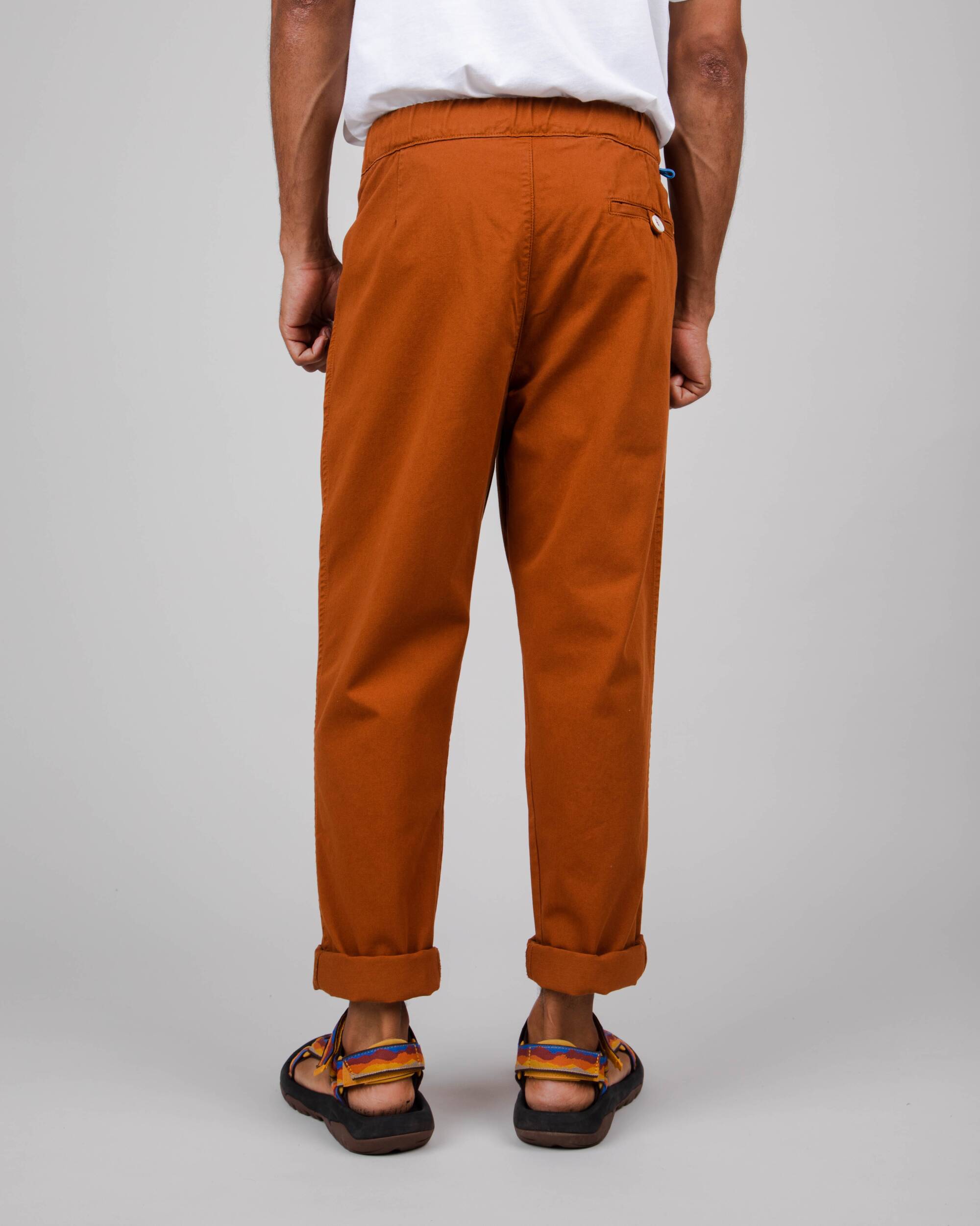Dark orange Comfort chino trousers made of organic cotton from Brava Fabrics