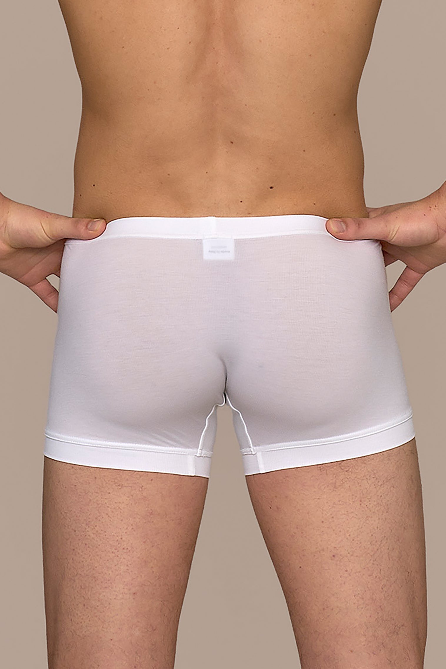Boxer briefs / underpants in white made of natural MicroModal