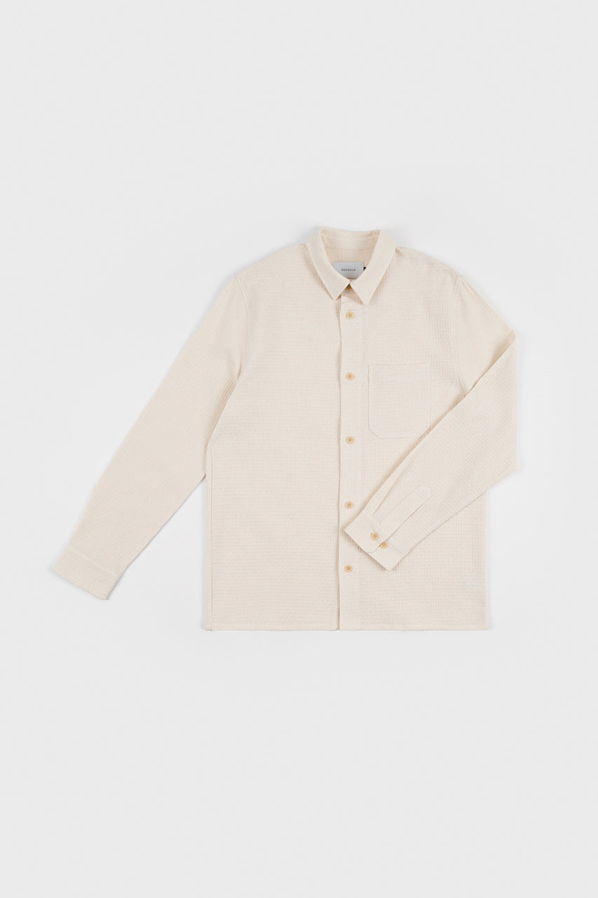 Cream white shirt made from 100% organic cotton from Rotholz