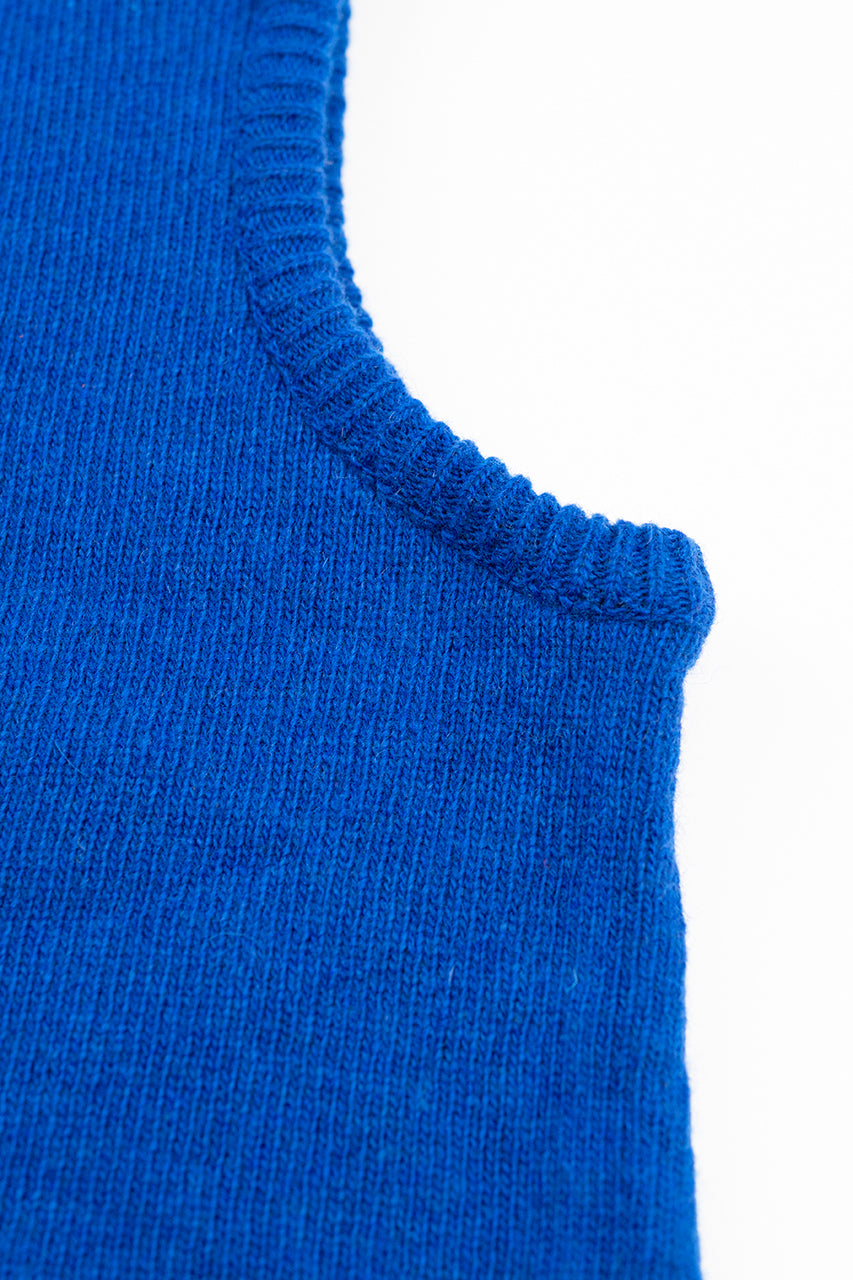 Balaclava Knit Hood - Cobalt Blue