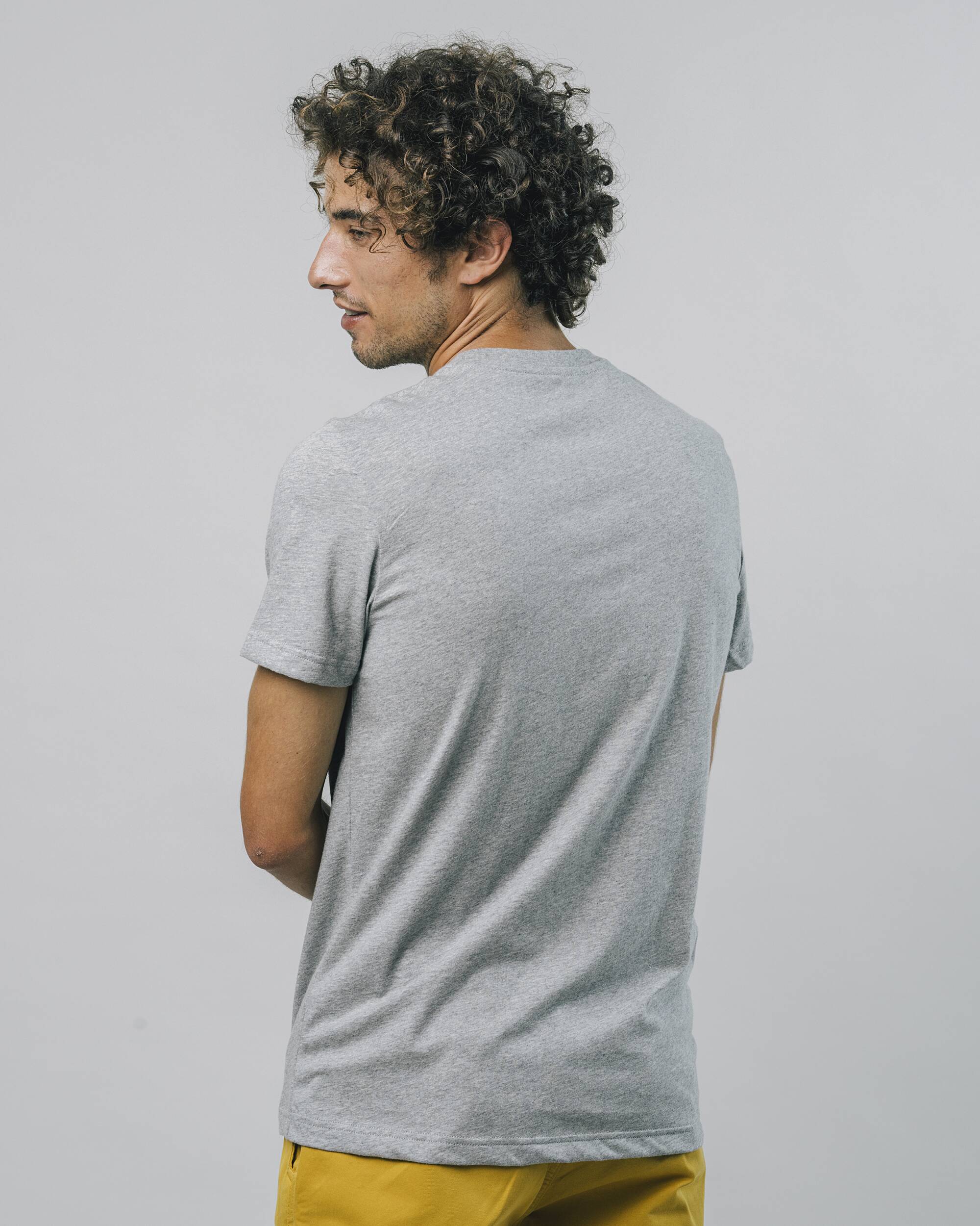 Gray Socks Appeal T-shirt made from 100% organic cotton from Brava Fabrics