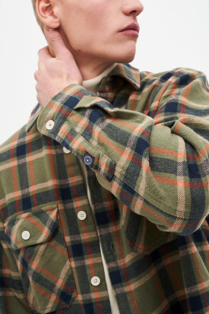 Checked flannel shirt Andrew made from 100% organic cotton by Kuyichi