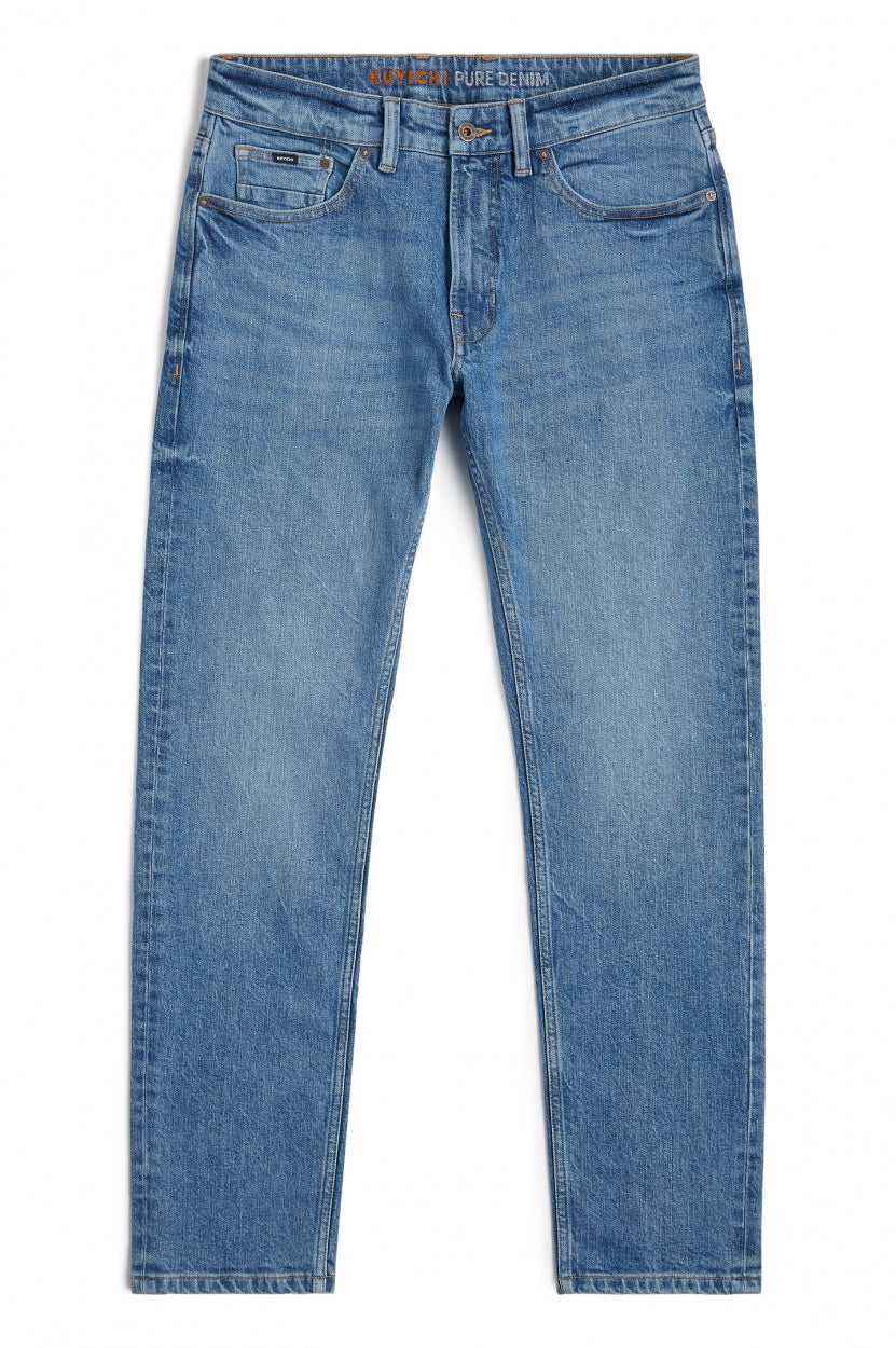 Scott Classic Horizon jeans in blue made from organic cotton by Kuyichi