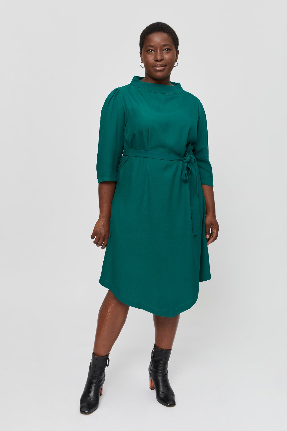 Grünes Kleid Suzi aus 100% Viskose von Ayani