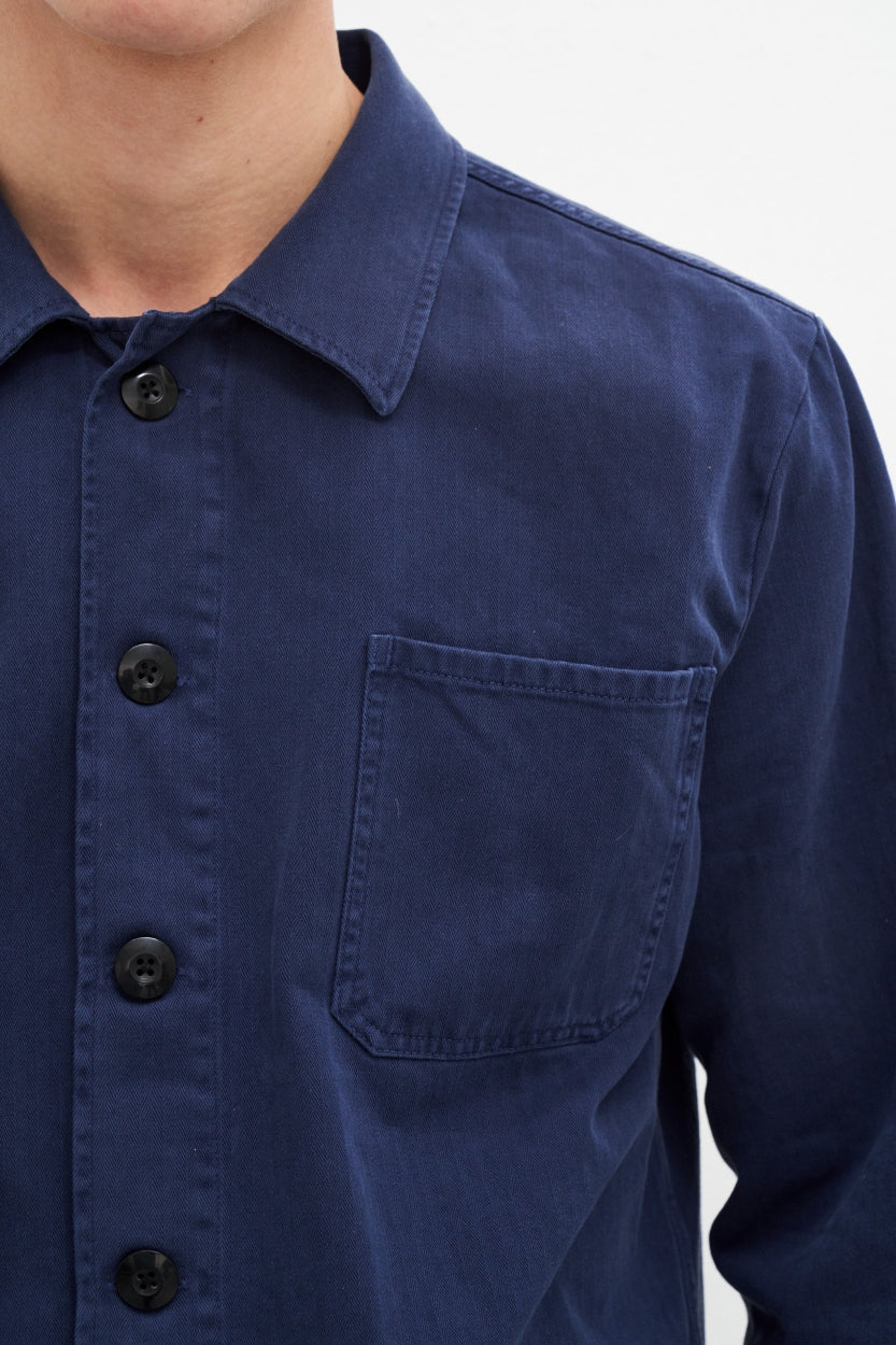 Worker Jacke Peter in blau aus 100% Bio - Baumwolle von Kuyichi