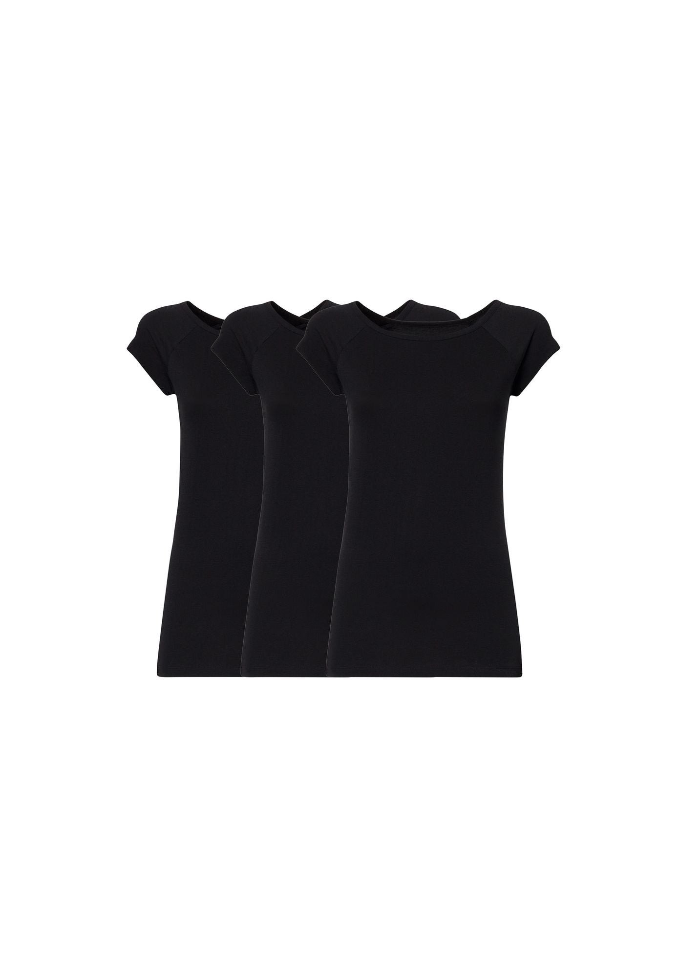 Black T-shirt 3-pack TT01 made of organic cotton from Thokkthokk