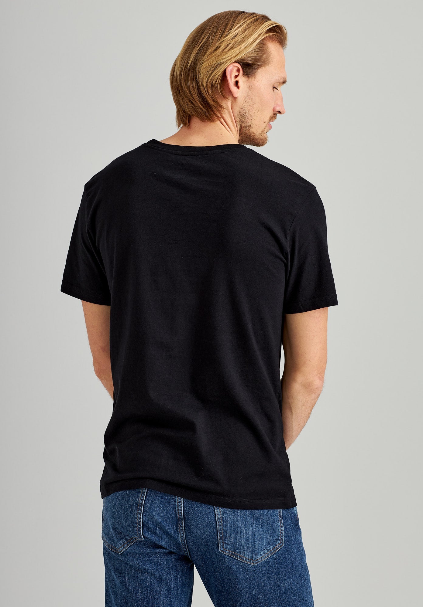 Black T-shirt 3-pack TT02 made of organic cotton from Thokkthokk
