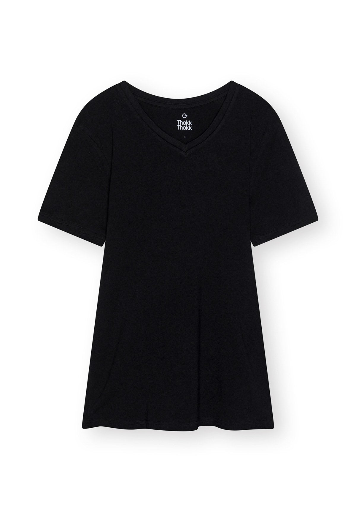 Black T-shirts 3-pack TT144 made of organic cotton from Thokkthokk