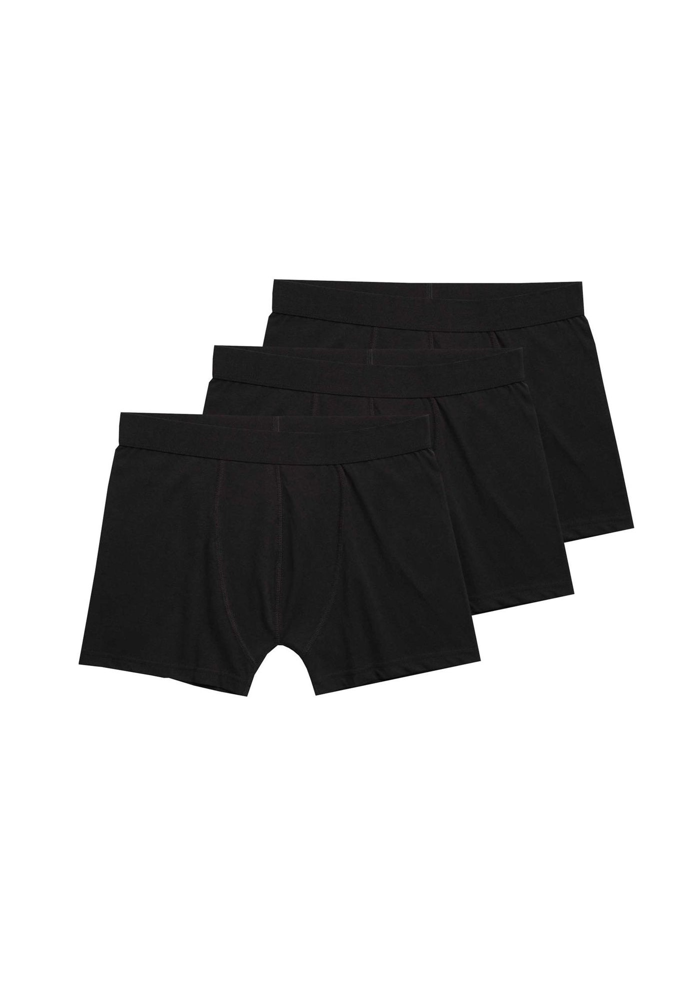 Black underpants 3-pack TT15 made of organic cotton from Thokkthokk