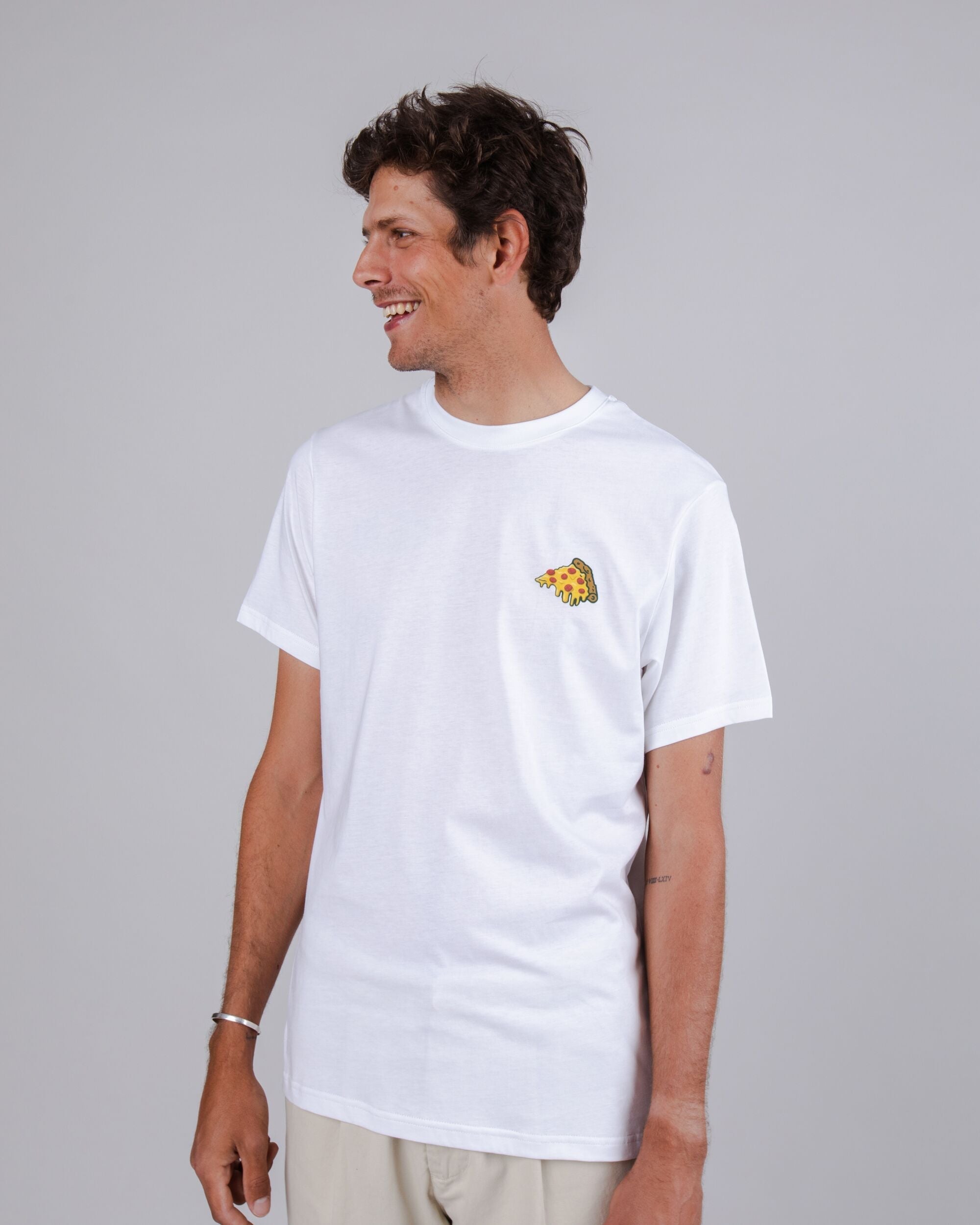 T-shirt blanc imprimé Ornamante en coton 100% biologique de Brava Fabrics