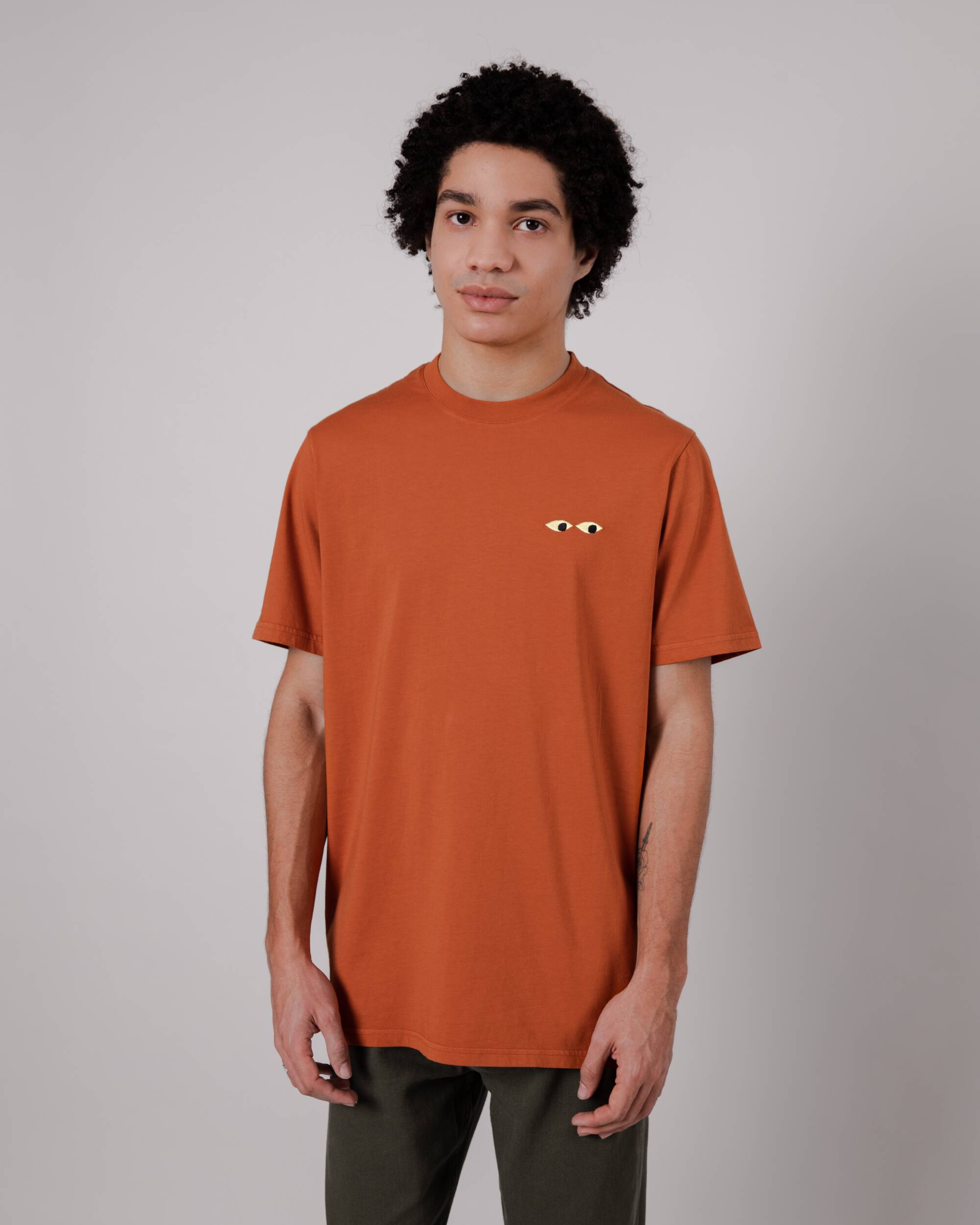 Oranges T-Shirt Eyes aus Bio-Baumwolle von Brava Fabrics