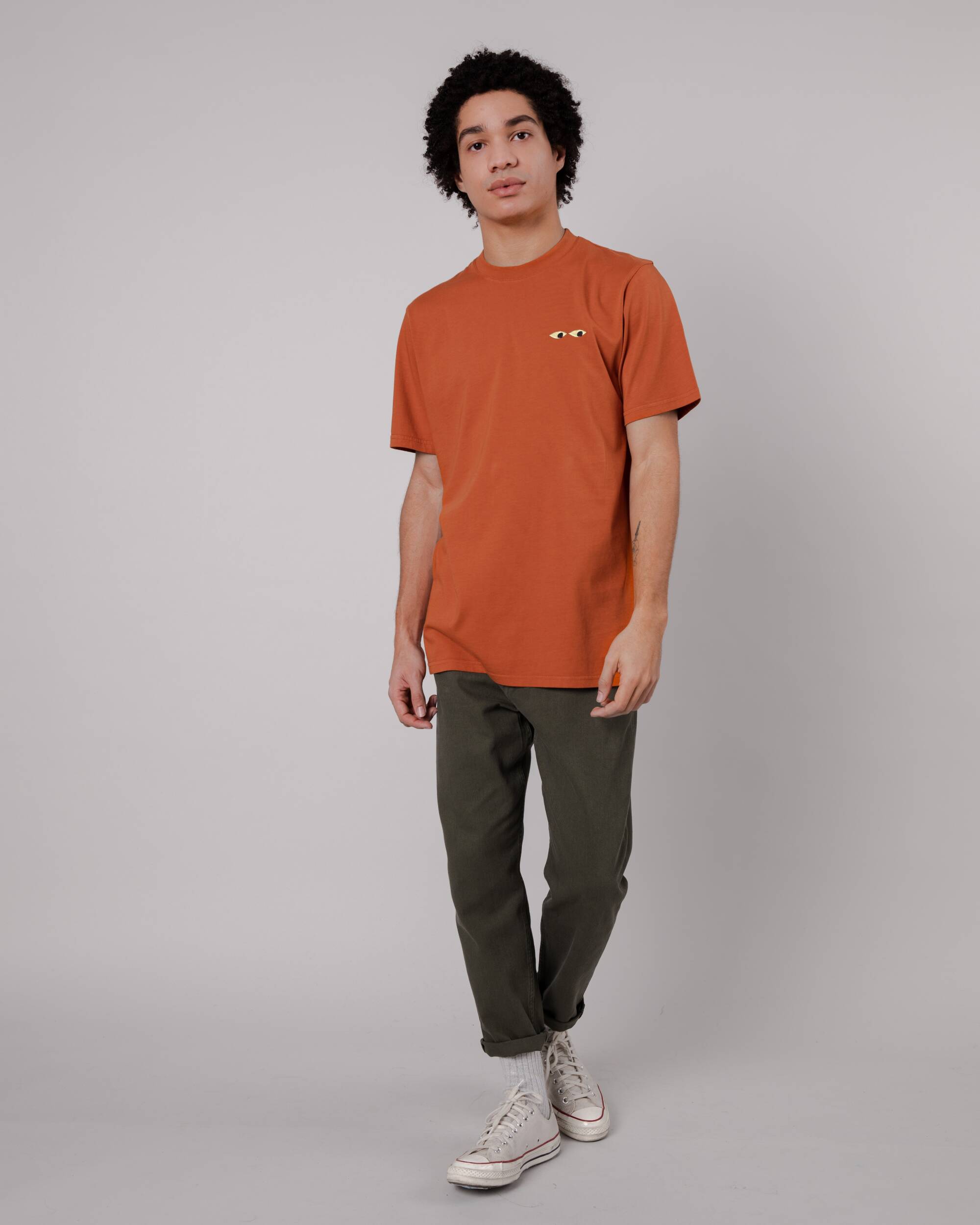 Oranges T-Shirt Eyes aus Bio-Baumwolle von Brava Fabrics