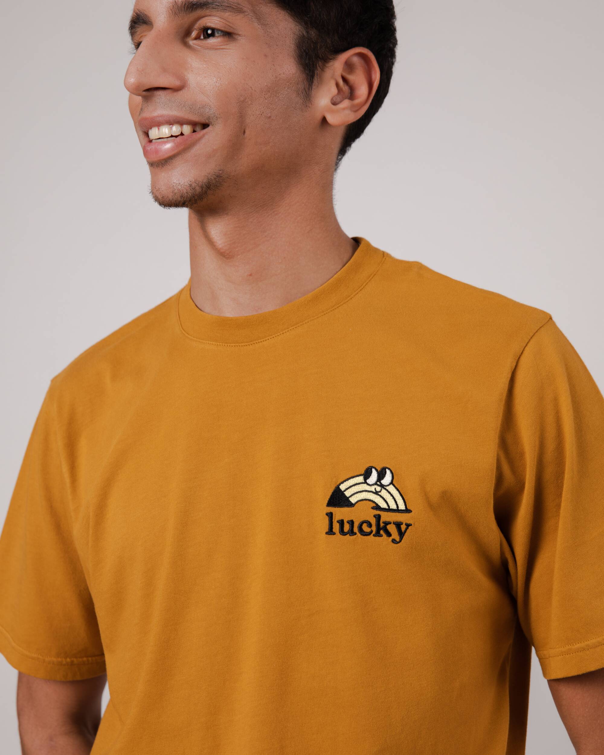 Toffee T-Shirt Antonay Lucky aus Bio-Baumwolle von Brava Fabrics