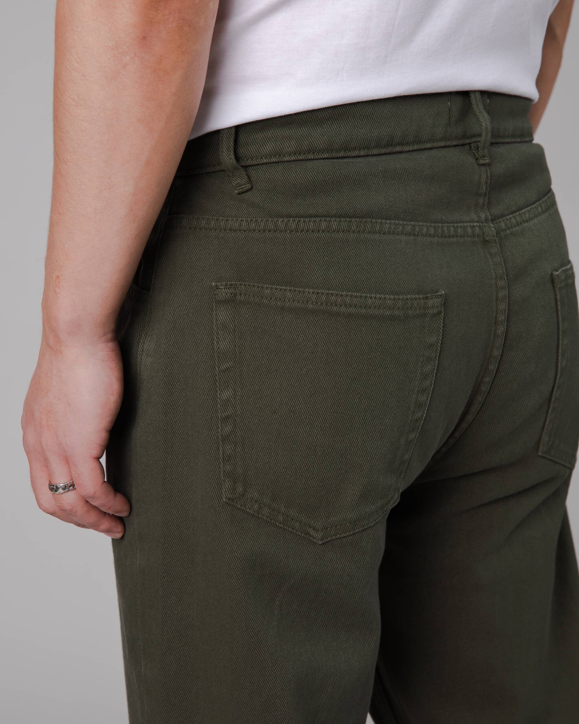Pantalon vert 5 Pocket Stone en coton biologique de Brava Fabrics